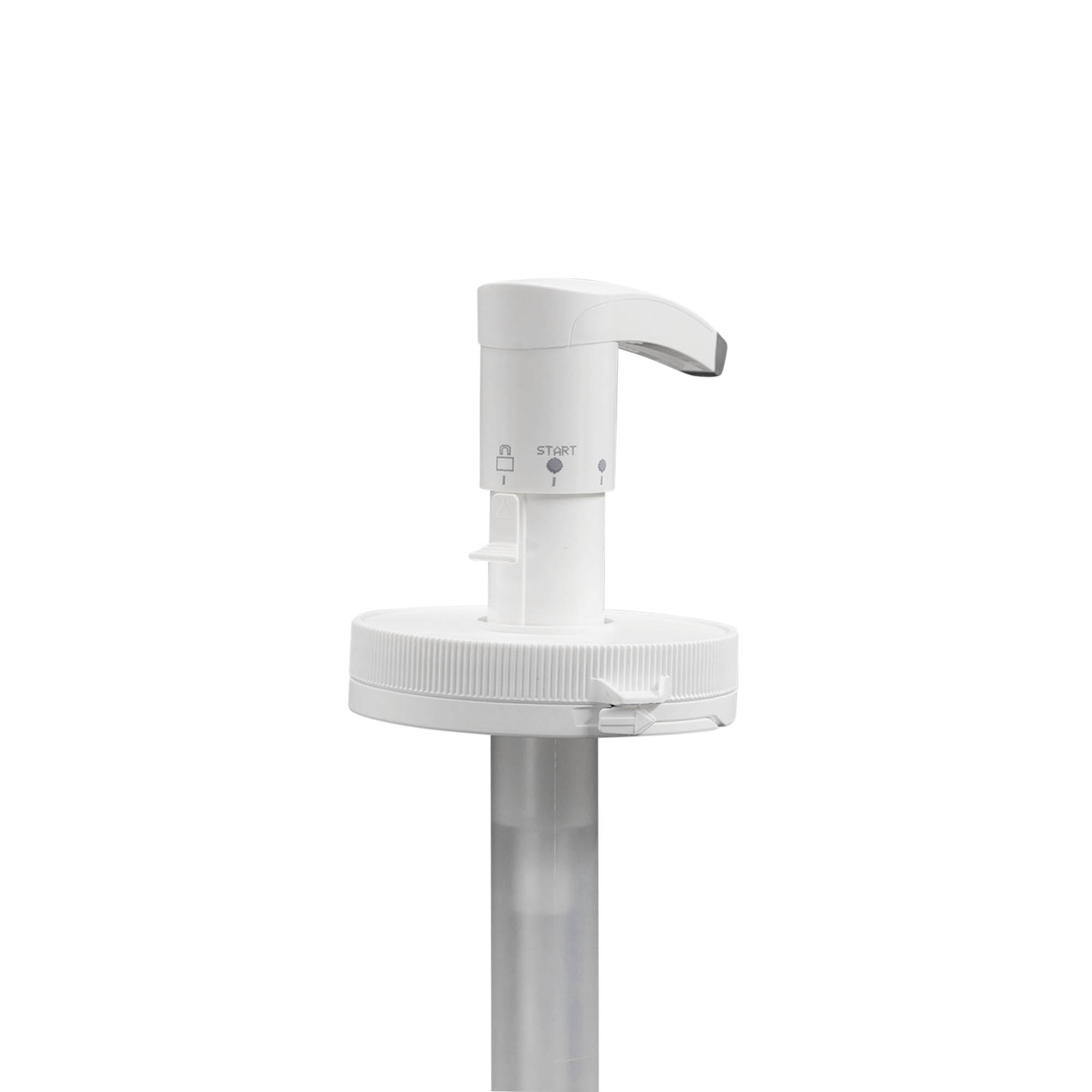 Dispenserpomp voor 655 ml 'Securibox', PE-kunststof, wit, voor monding: schroefsluiting Dispenserpomp voor 655 ml 'Securibox', PE-kunststof, wit, voor monding: schroefsluiting