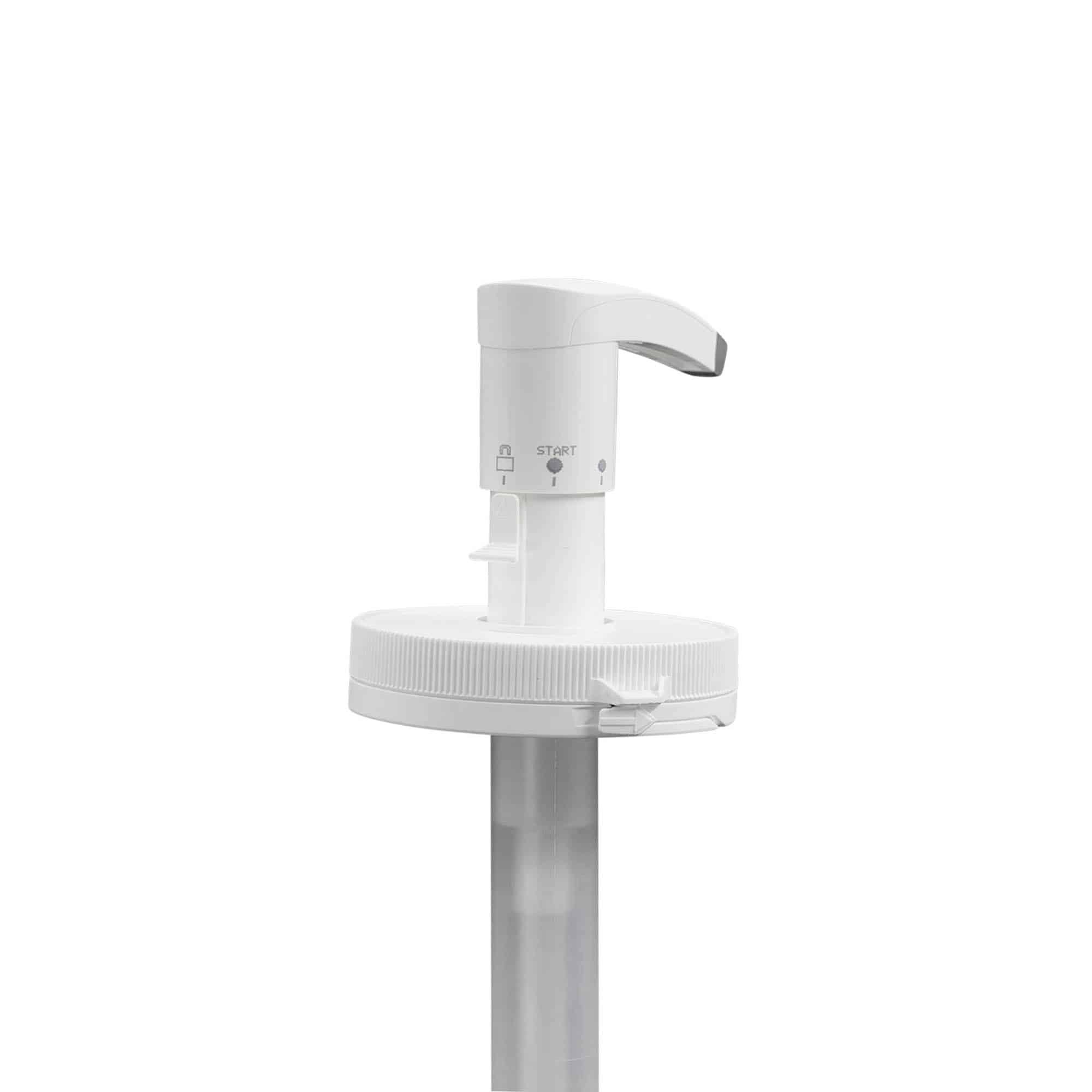 Pompe distributrice pour 655 ml « Securibox », plastique PE, blanc, pour bouchage: Bougage à vis