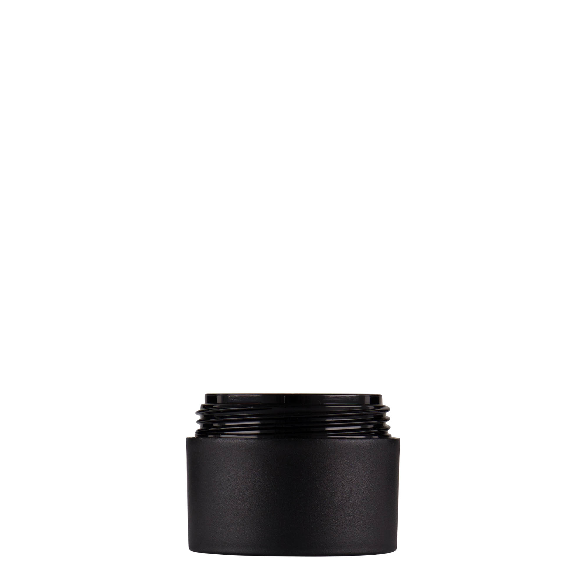 Plastic pot 'Antonella', 15 ml, PP, zwart, monding: schroefsluiting
