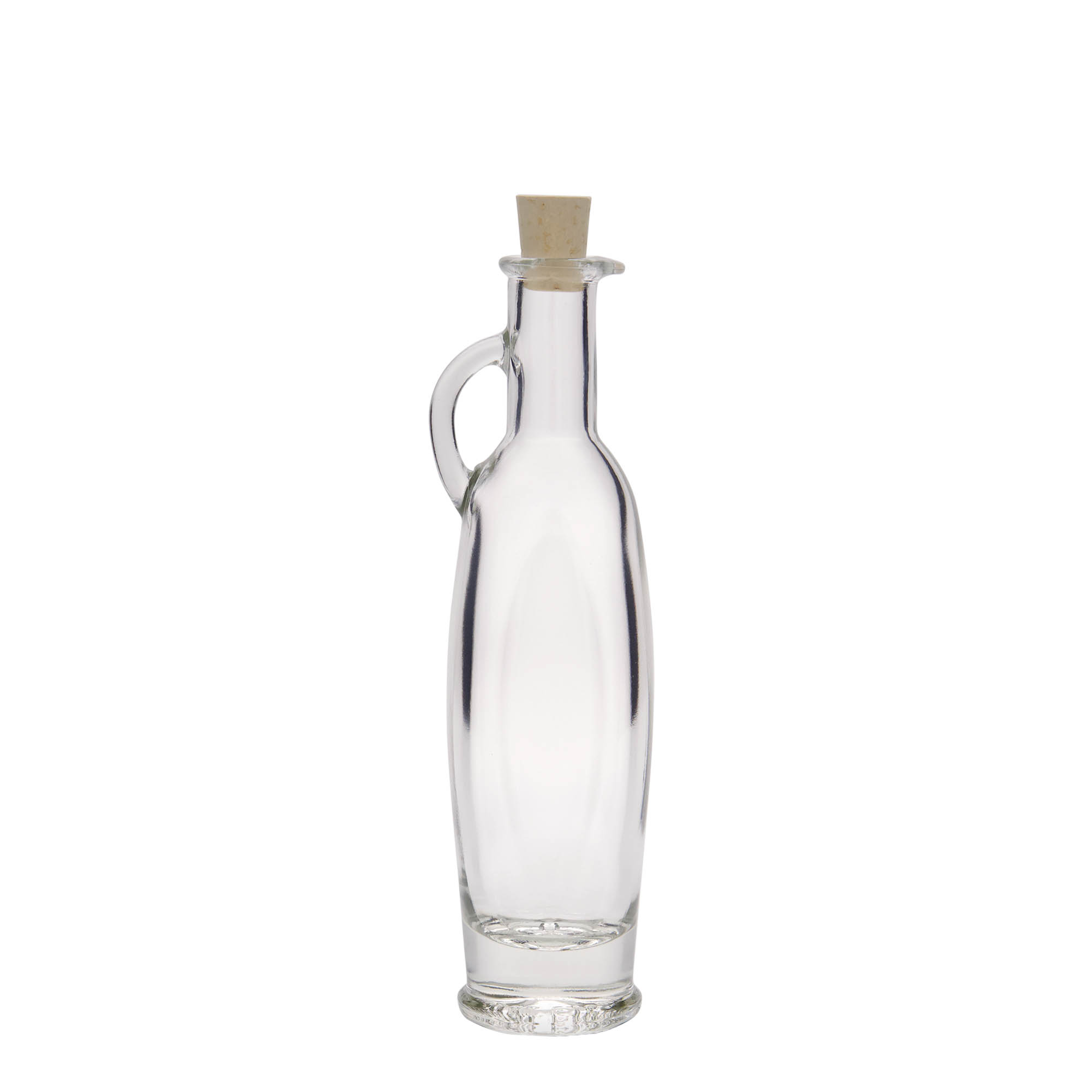 Glazen fles 'Eleganta', 100 ml, ovaal, monding: kurk Glazen fles 'Eleganta', 100 ml, ovaal, monding: kurk