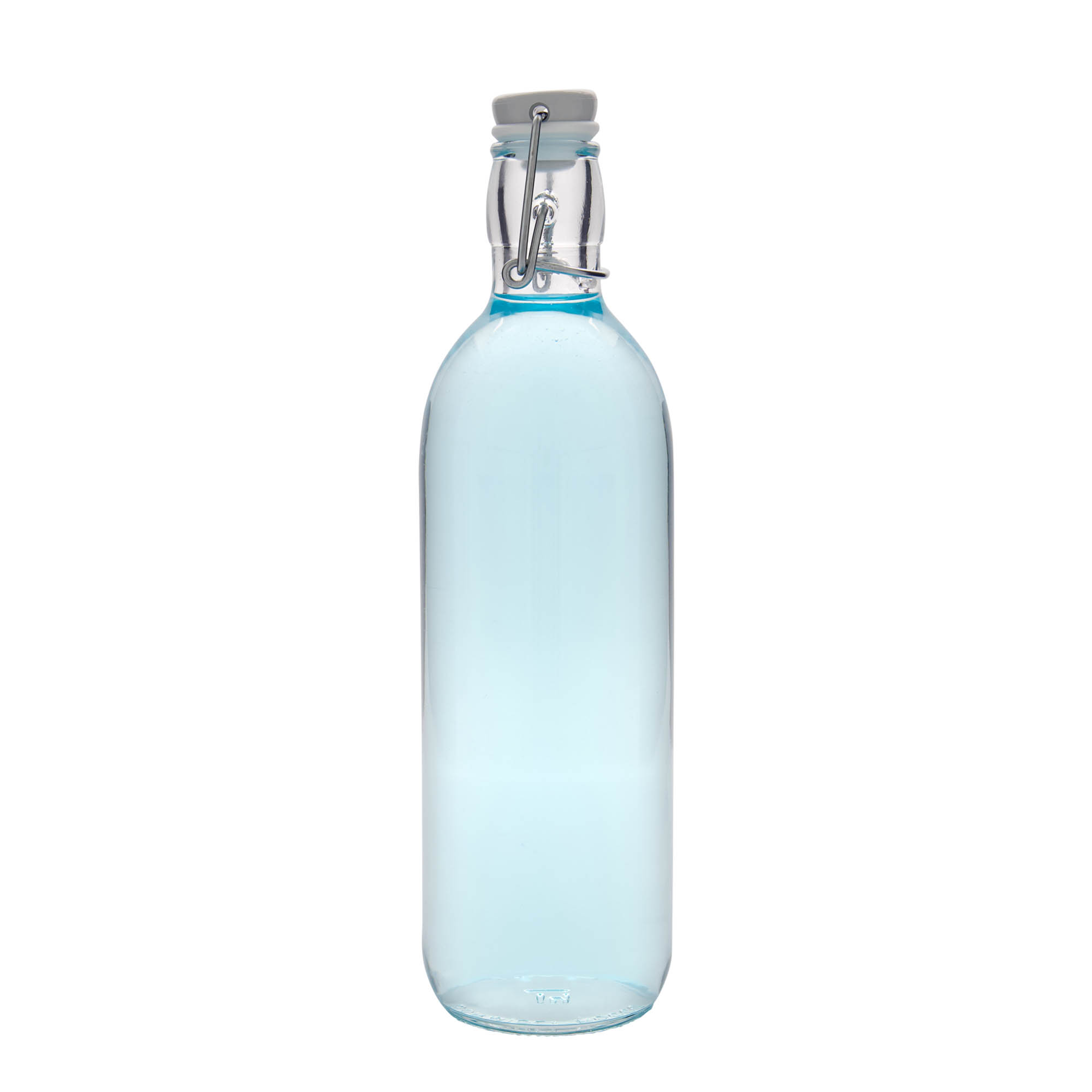 Glazen fles 'Emilia', 1000 ml, monding: beugelsluiting Glazen fles 'Emilia', 1000 ml, monding: beugelsluiting