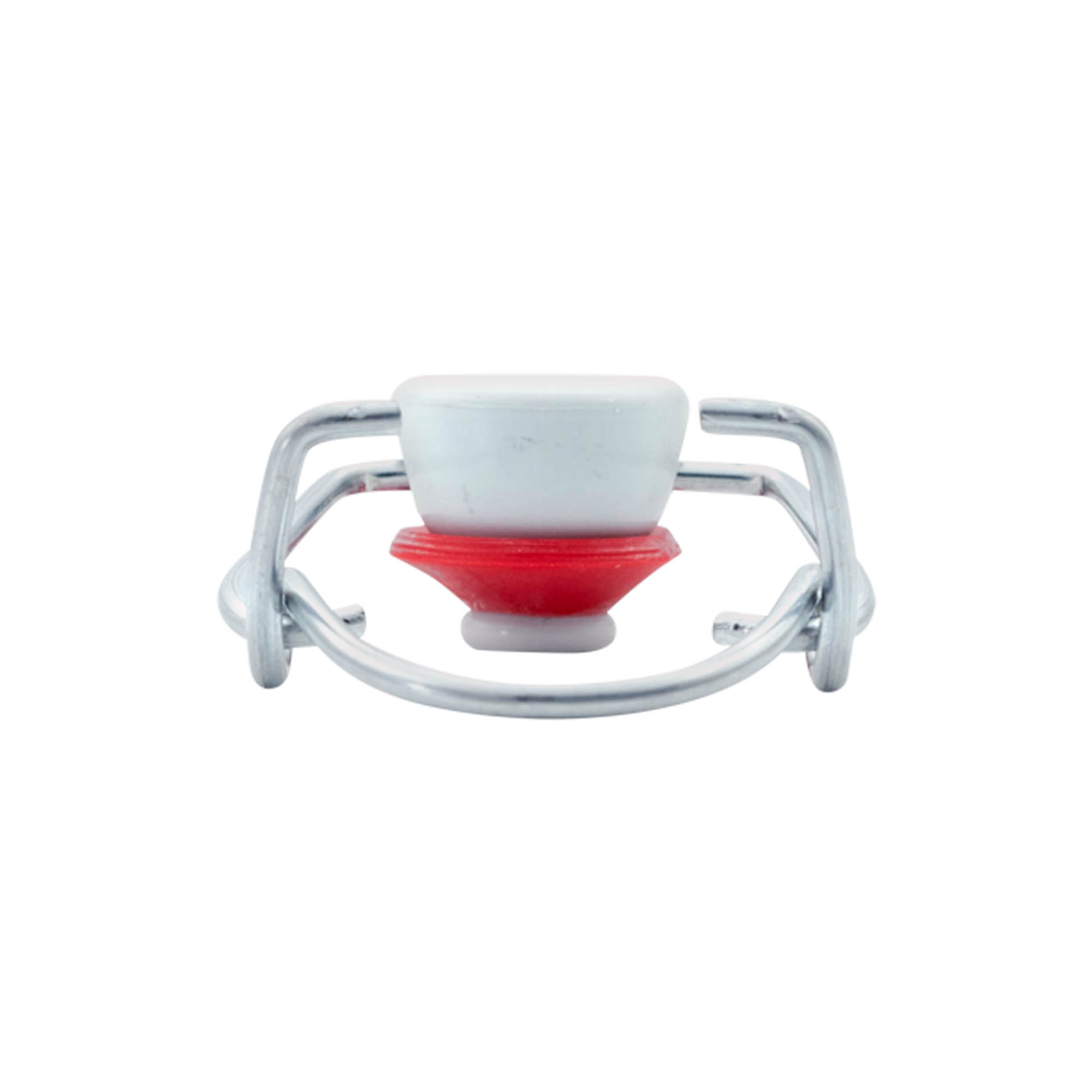 Beugelsluiting standaard, kunststof, rood-wit Beugelsluiting standaard, kunststof, rood-wit