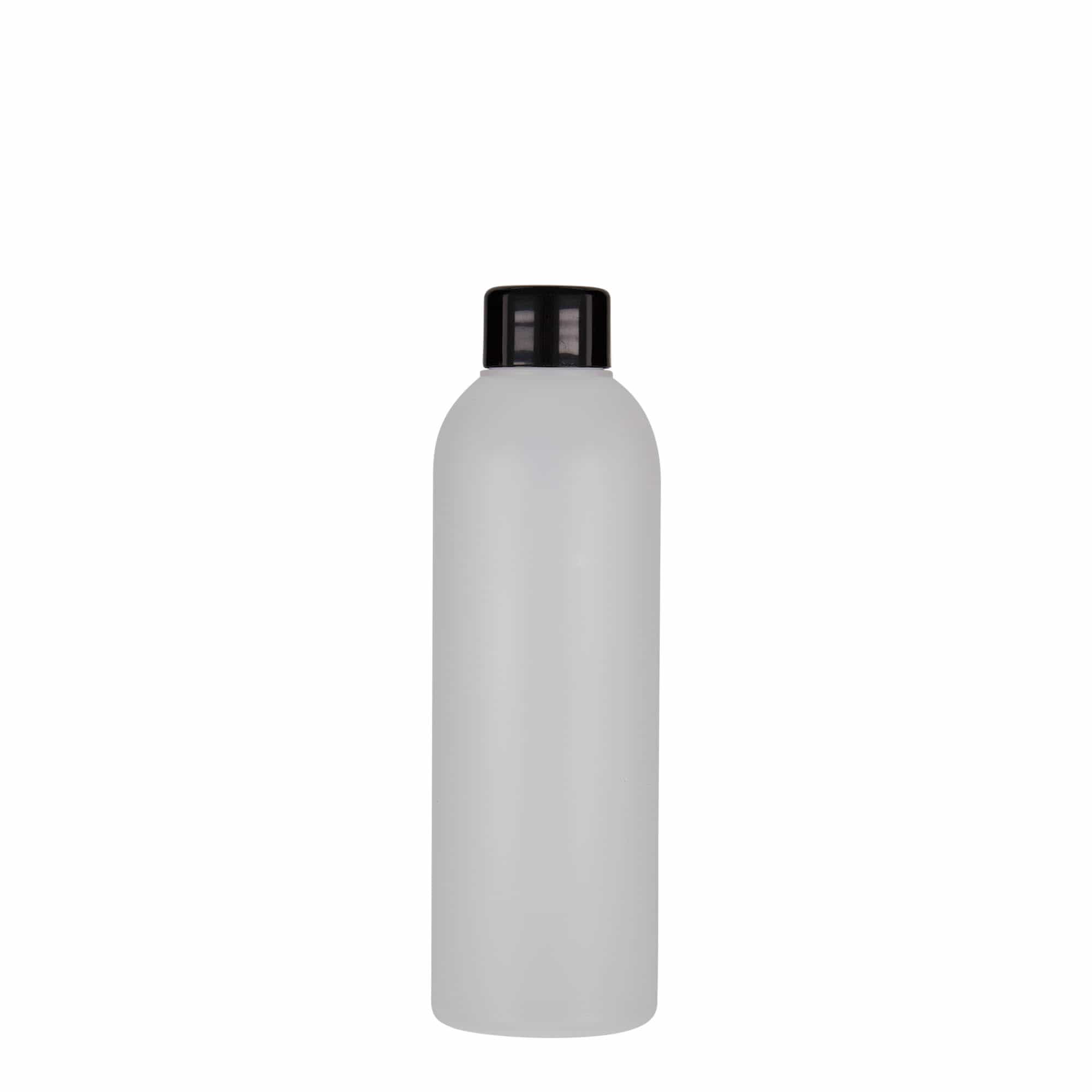 Bouteille en plastique 200 ml 'Tuffy', PEHD, nature, bouchage: 24/410