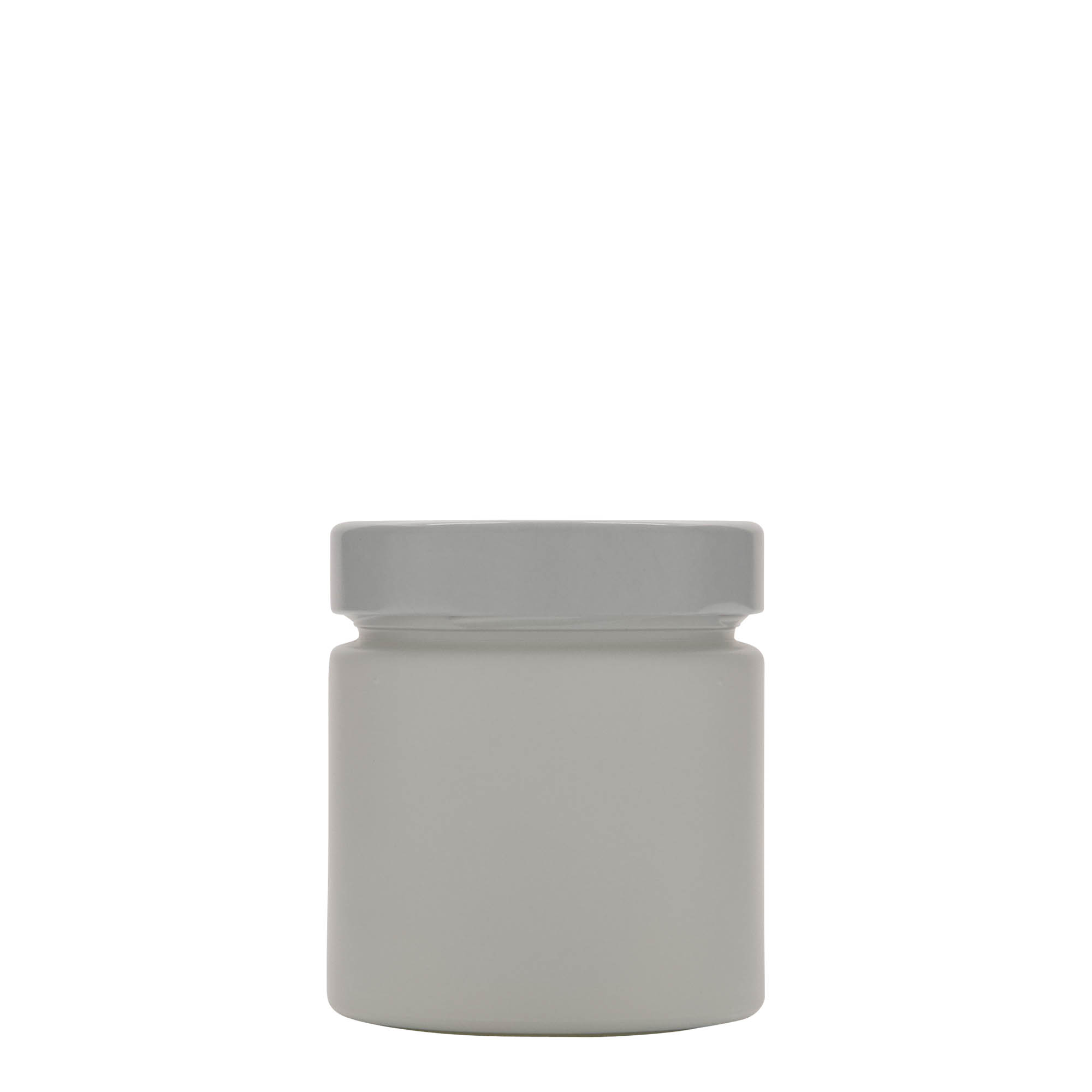 Ronde pot 'Aurora', 212 ml, wit, monding: deep-twist-off (DTO 66)