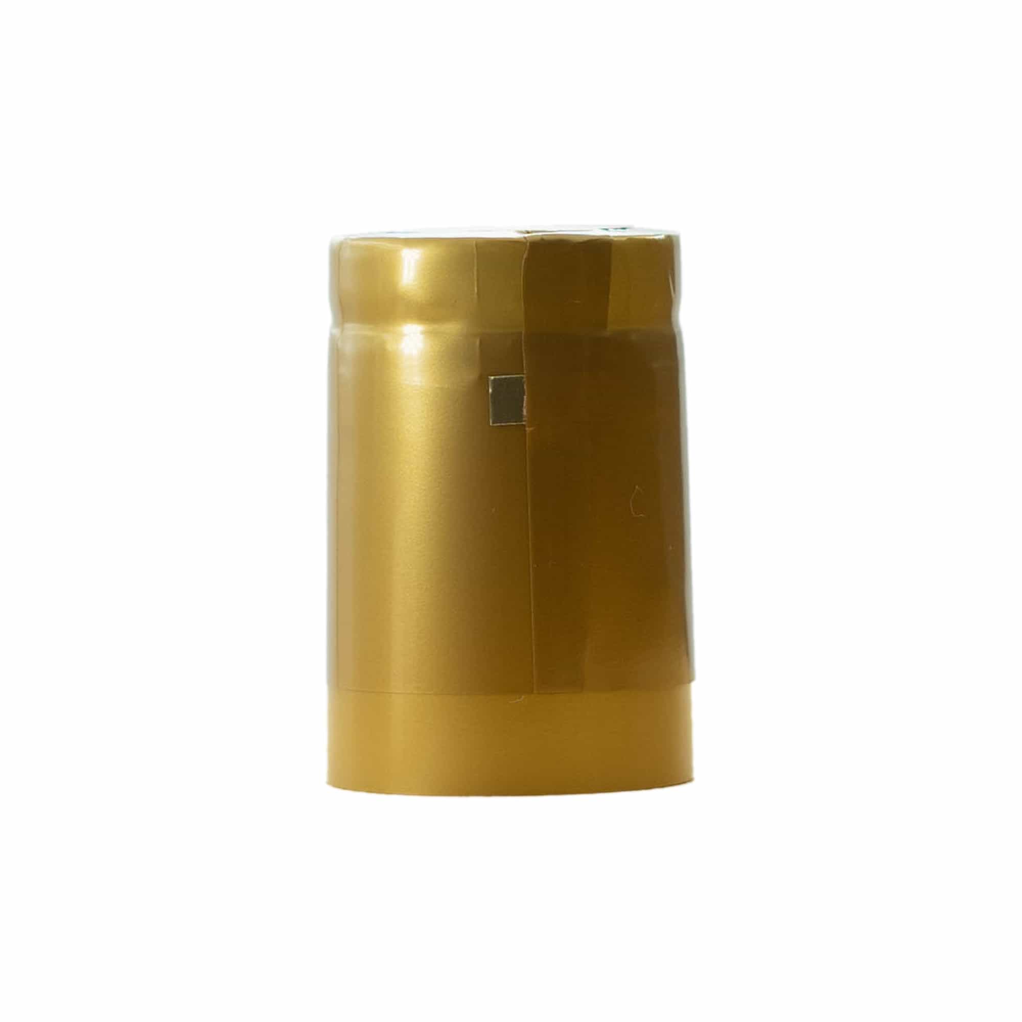 Krimpcapsule 32x41, pvc-kunststof, goud Krimpcapsule 32x41, pvc-kunststof, goud
