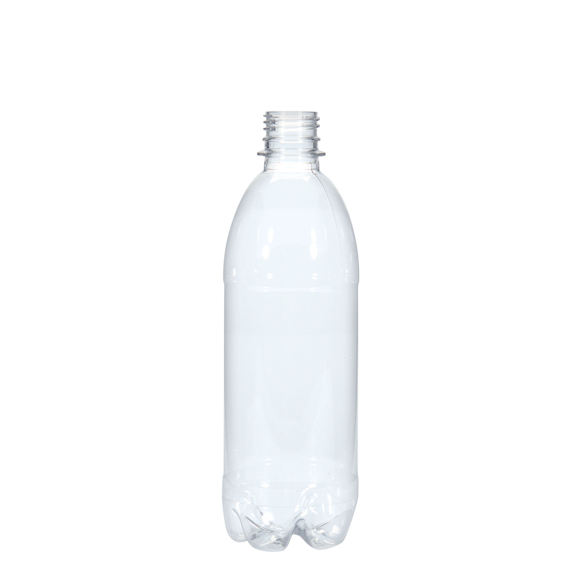 Petfles universeel, 500 ml, kunststof, monding: PCO28 Petfles universeel, 500 ml, kunststof, monding: PCO28
