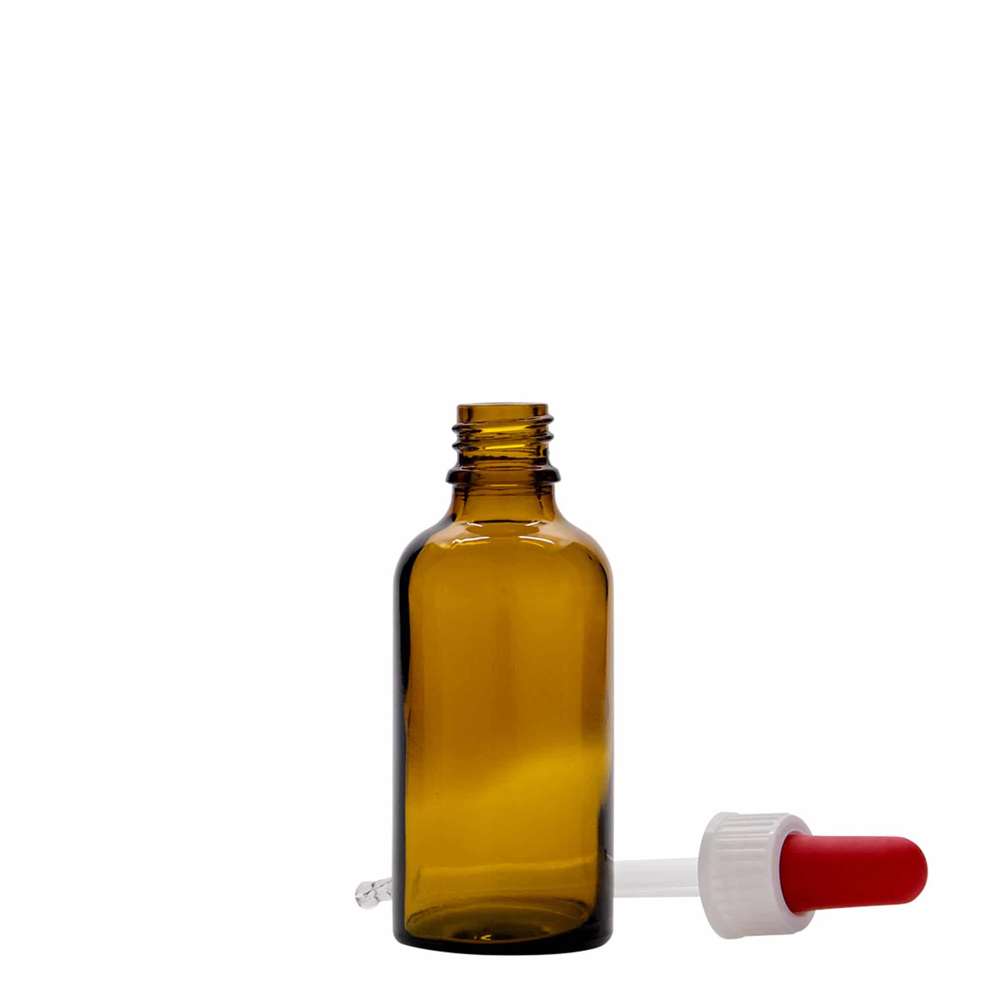 Flacon compte-gouttes médical 50 ml, verre, brun-rouge, bouchage: DIN 18 Flacon compte-gouttes médical 50 ml, verre, brun-rouge, bouchage: DIN 18