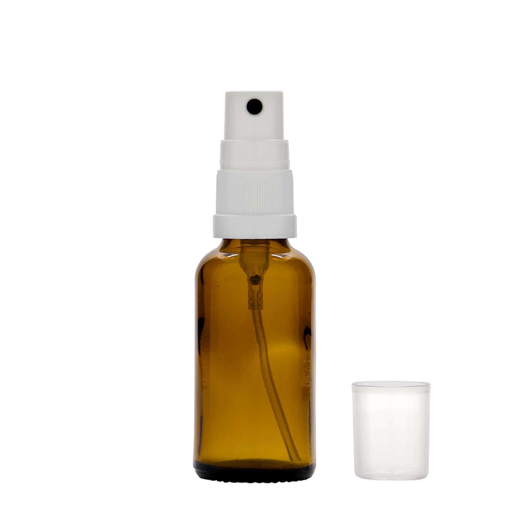Sprayfles medicijn, 30 ml, glas, bruin, monding: DIN 18 Sprayfles medicijn, 30 ml, glas, bruin, monding: DIN 18