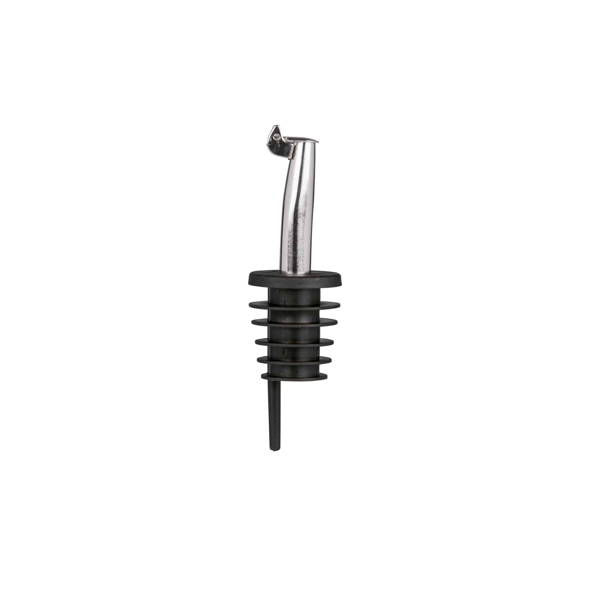 Bec-verseur inox avec capuchon métallique, acier inoxydable, argenté