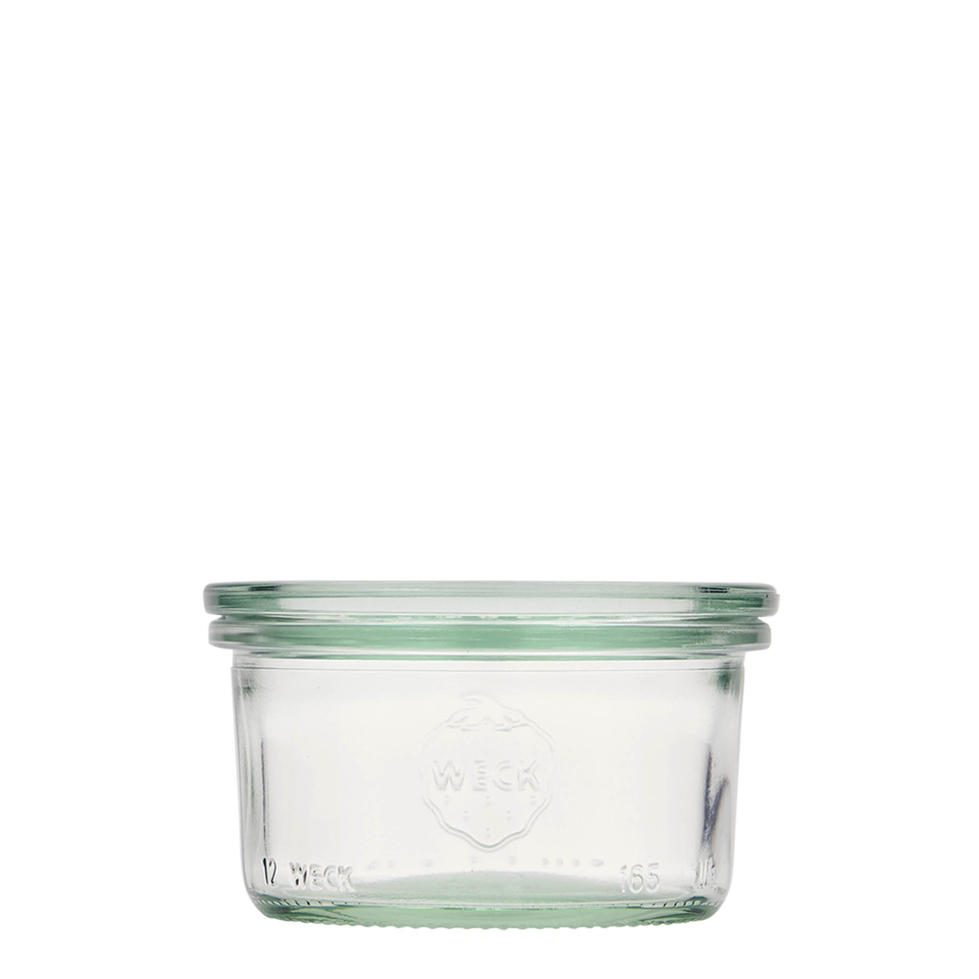 Verrine WECK 165 ml, bouchage: bords arrondis Verrine WECK 165 ml, bouchage: bords arrondis