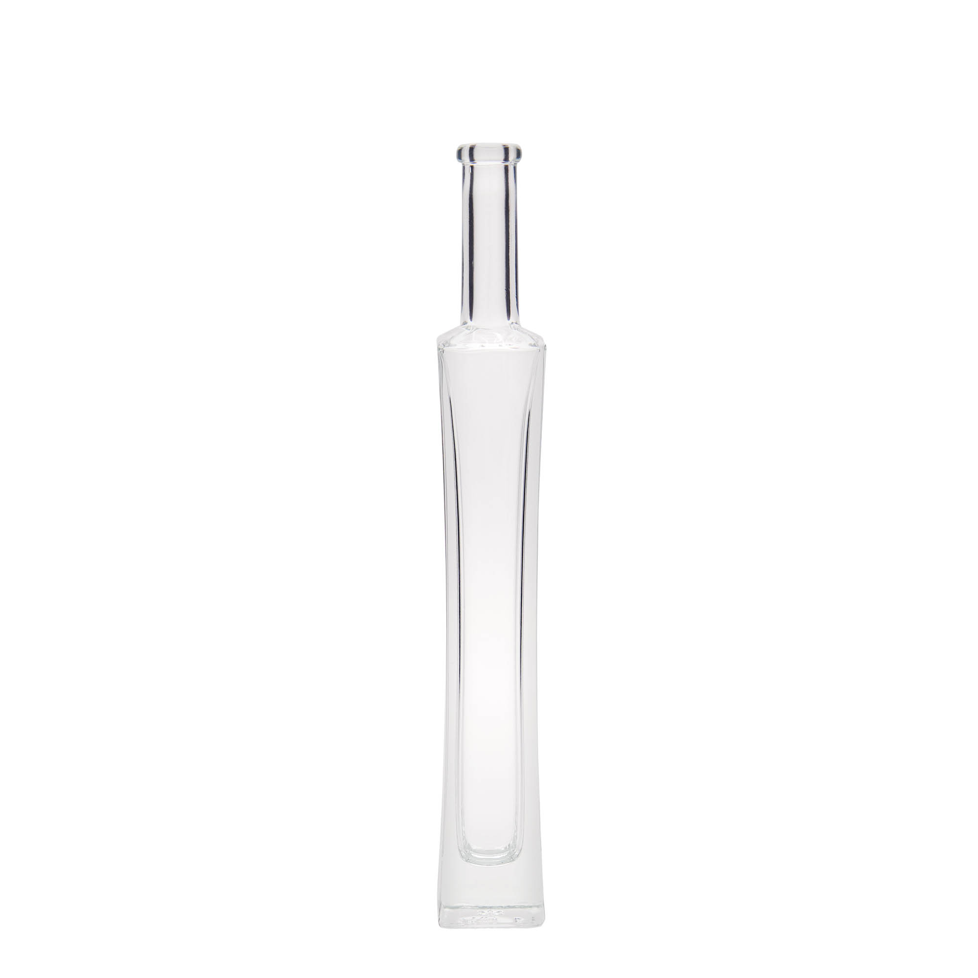 Glazen fles 'Koko', 100 ml, vierkant, monding: kurk