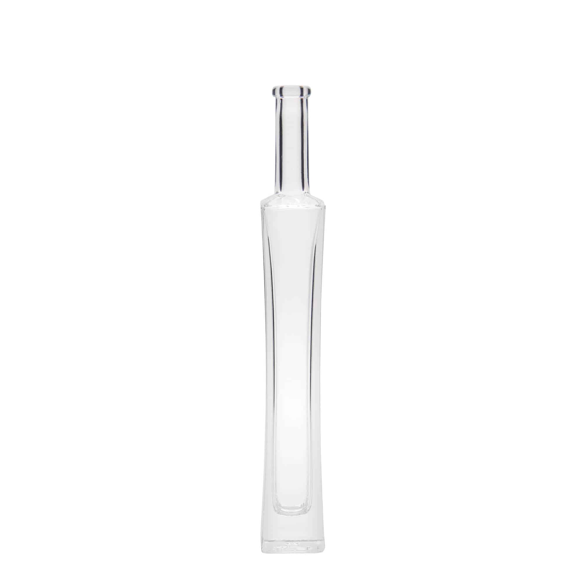 Glazen fles 'Koko', 100 ml, vierkant, monding: kurk