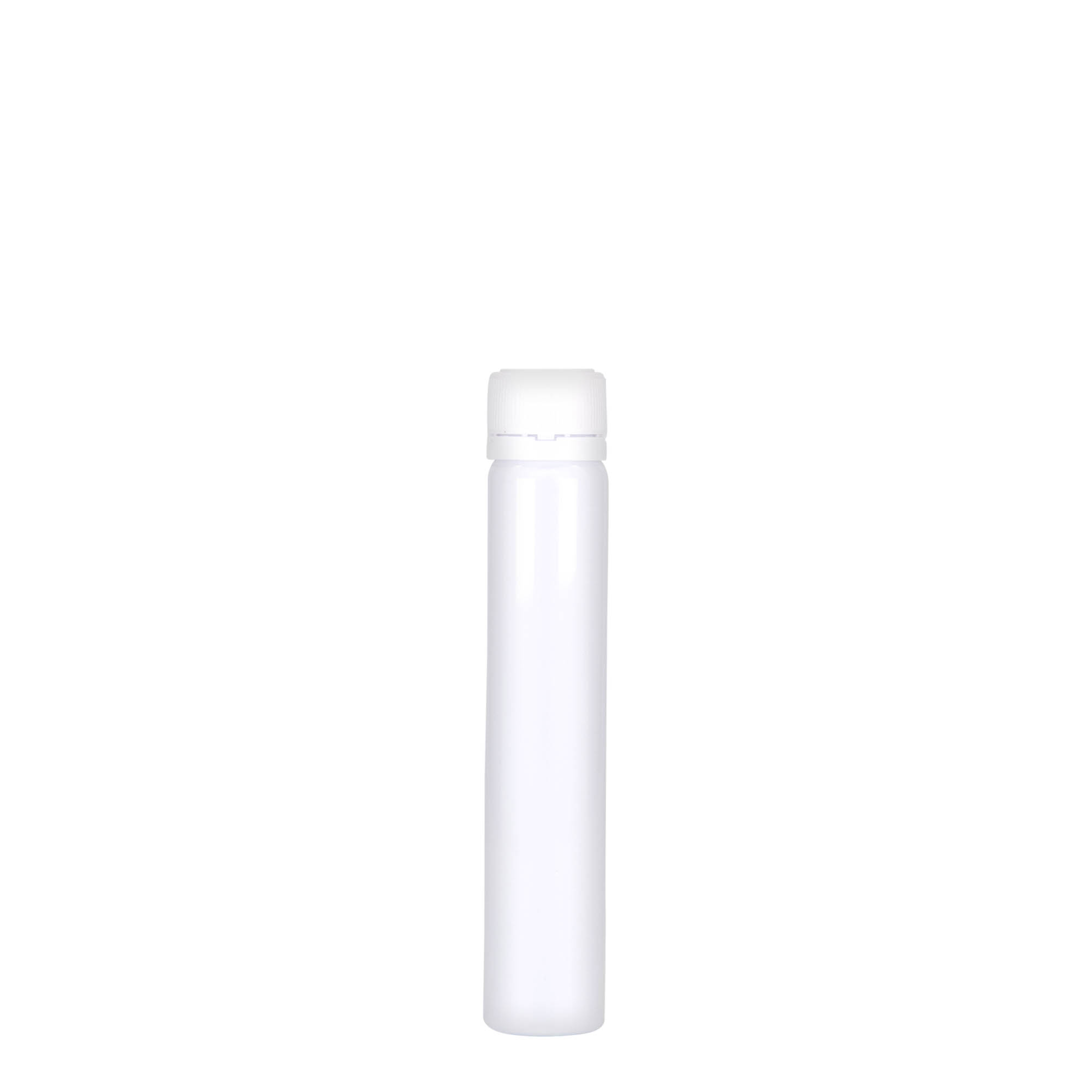 Éprouvette en PET 25 ml, plastique, blanc, bouchage: Bougage à vis Éprouvette en PET 25 ml, plastique, blanc, bouchage: Bougage à vis