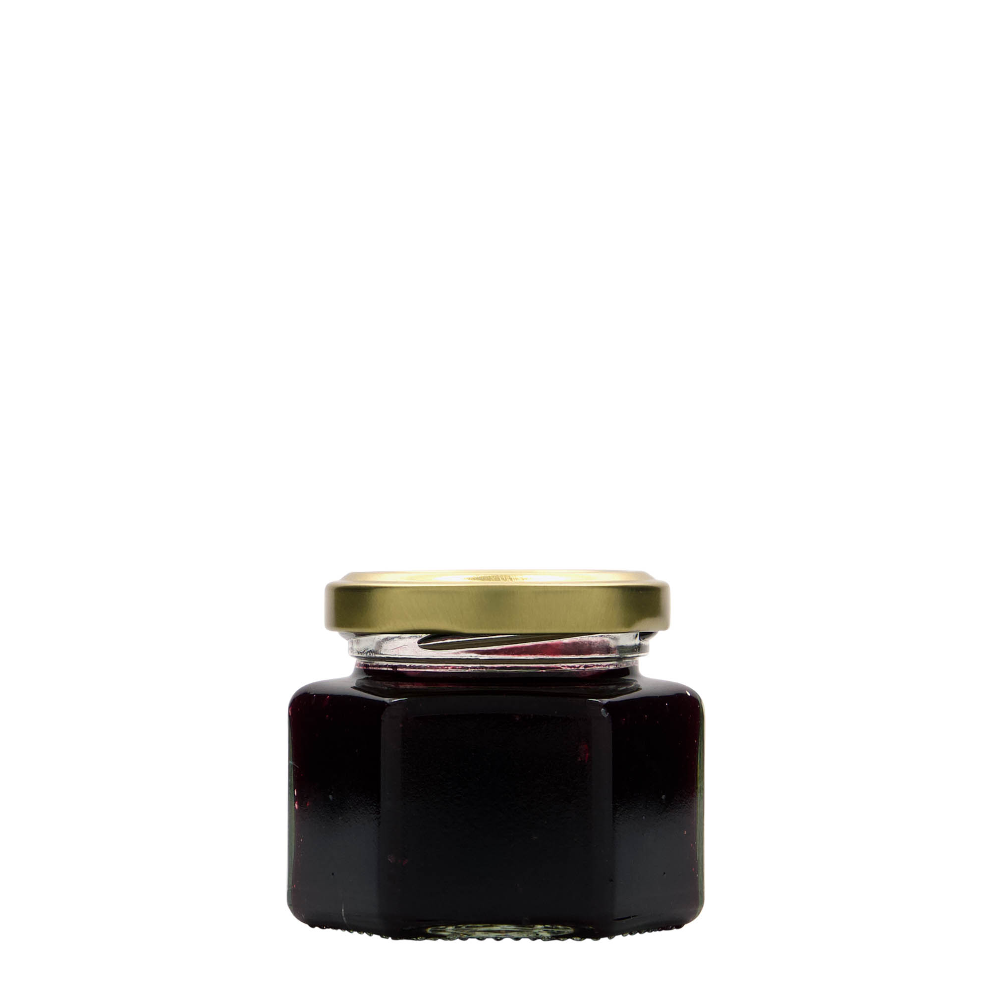 Hexagonale pot, 106 ml, monding: twist-off (TO 53) Hexagonale pot, 106 ml, monding: twist-off (TO 53)
