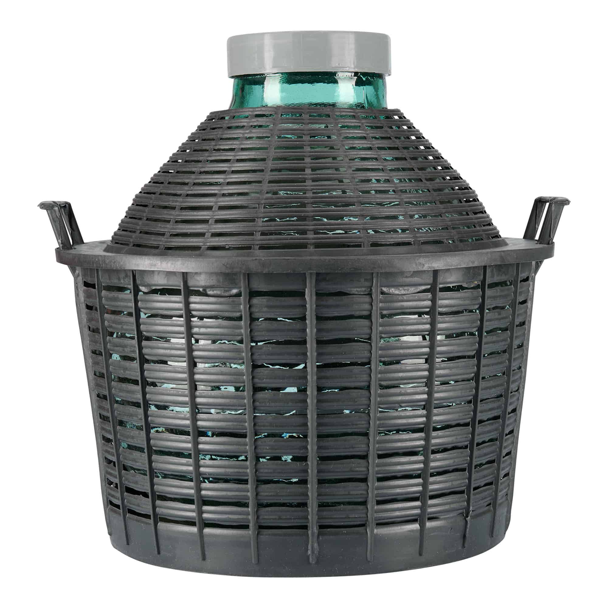 Ballonfles brede hals, 25 l, glas, monding: schroefsluiting