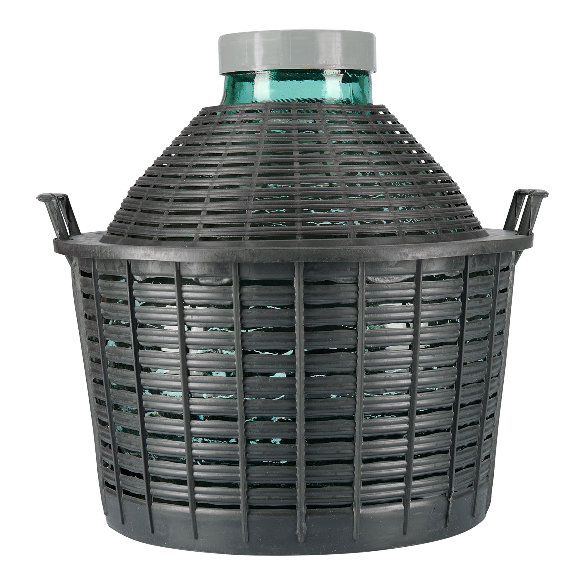 Ballonfles brede hals, 25 l, glas, monding: schroefsluiting