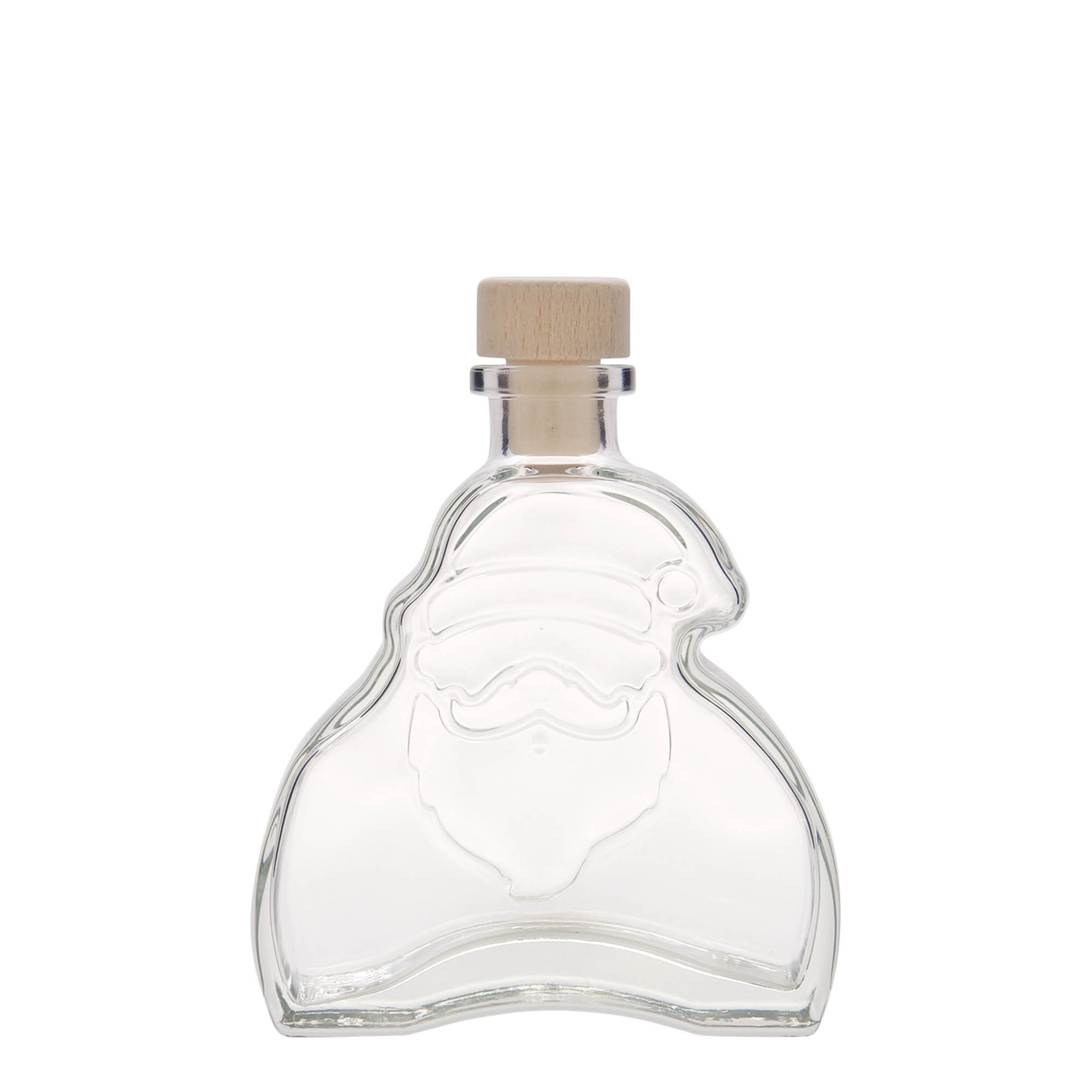 Glazen fles 'Santa Claus', 200 ml, monding: kurk