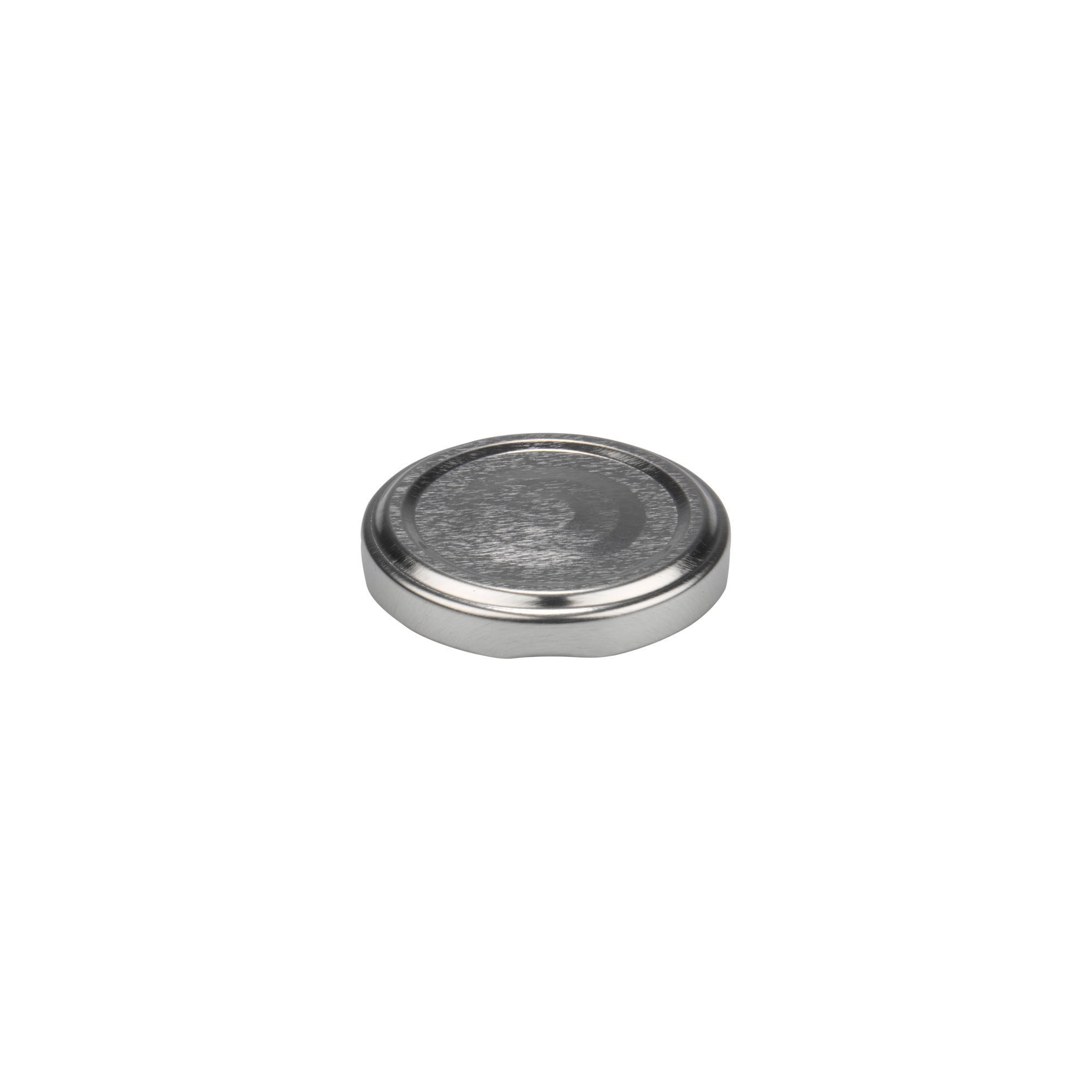 Twist-offdeksel, blik, zilver, voor monding: TO 48 Twist-offdeksel, blik, zilver, voor monding: TO 48