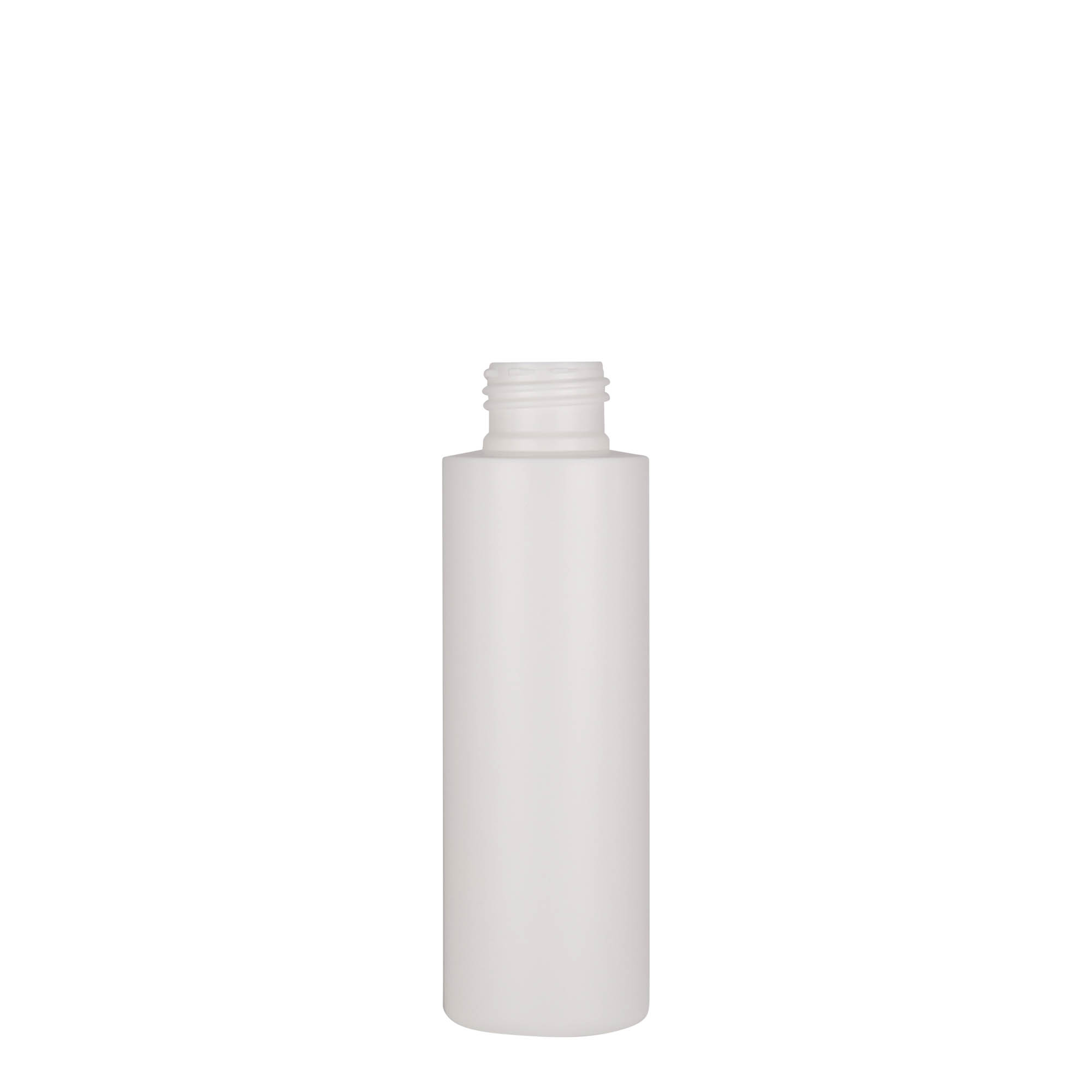 Plastic fles 'Pipe', 100 ml, HDPE, wit, monding: 24/410