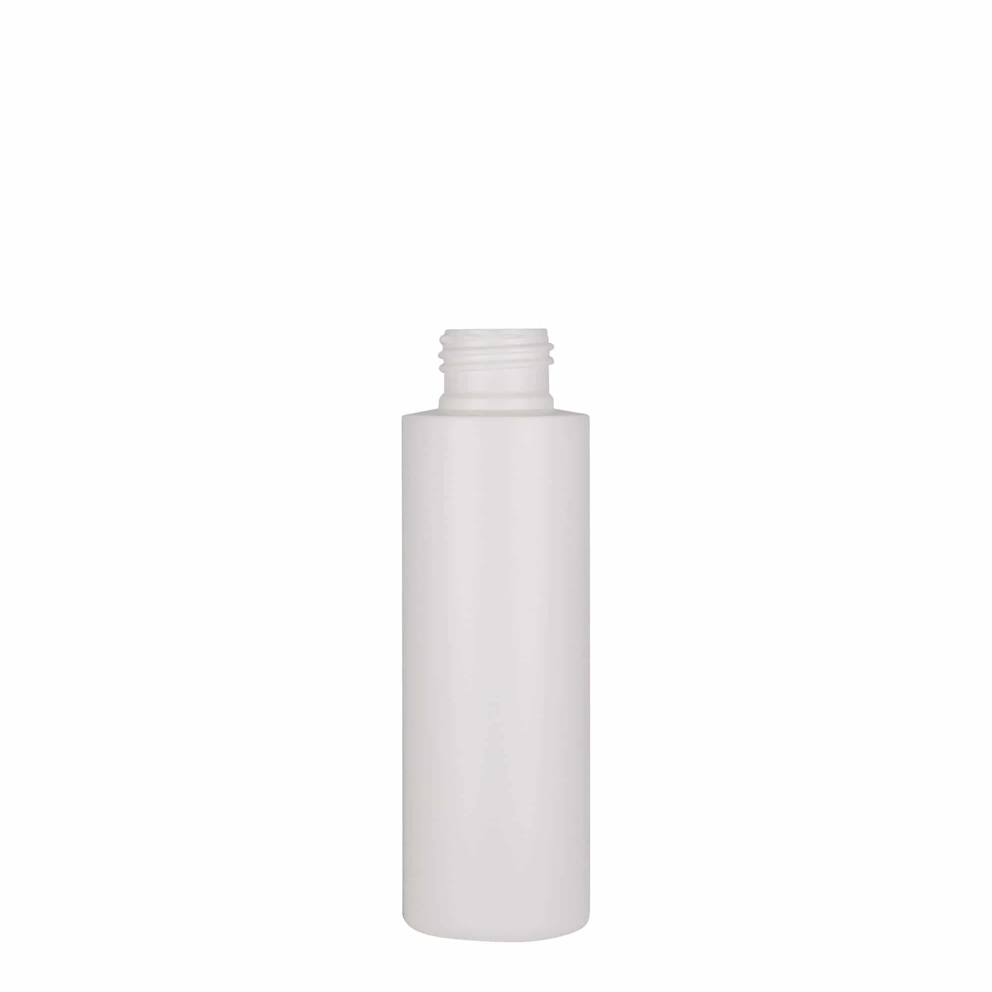 Plastic fles 'Pipe', 100 ml, HDPE, wit, monding:  24/410