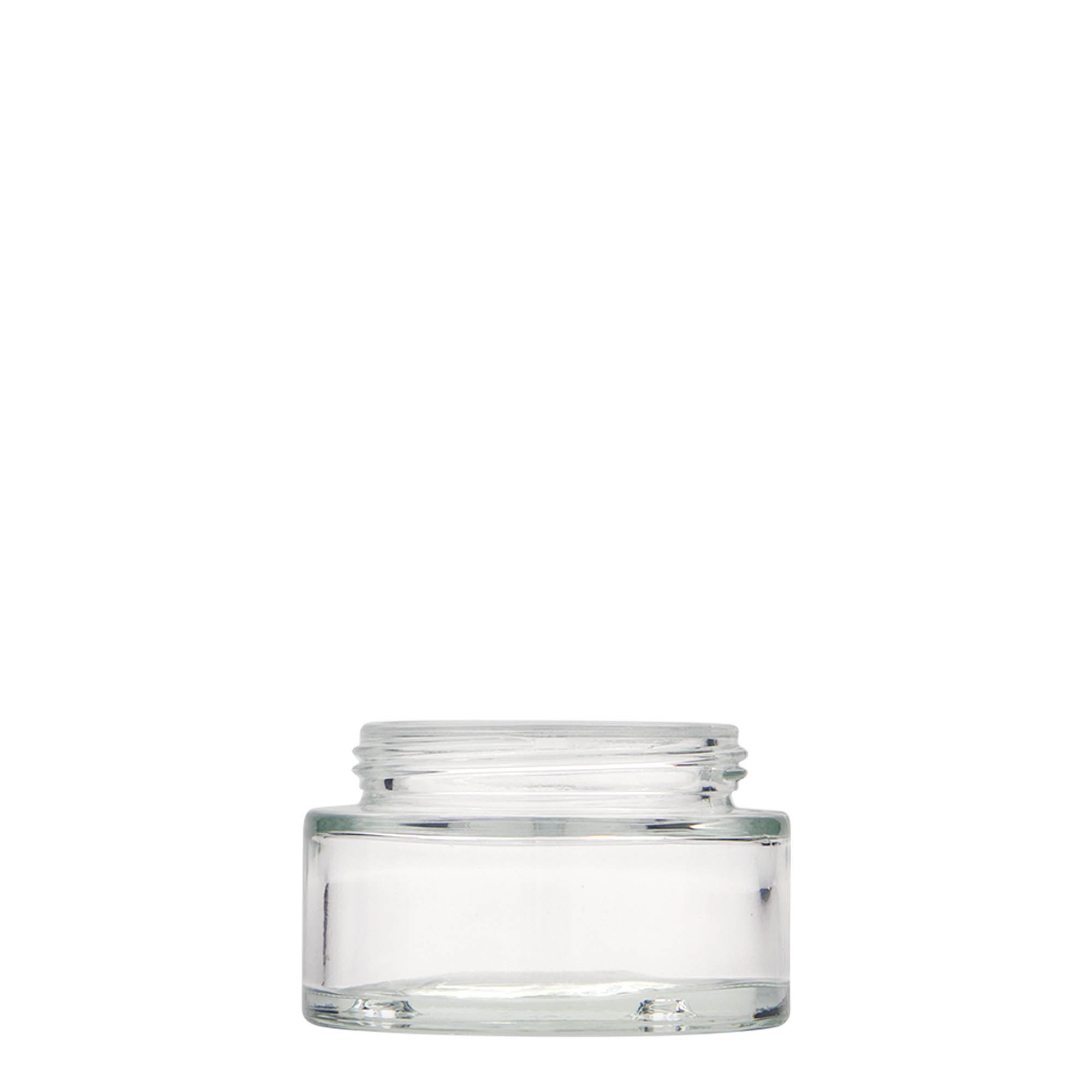Pot 50 ml 'Clear Edition', verre, bouchage: Bougage à vis Pot 50 ml 'Clear Edition', verre, bouchage: Bougage à vis