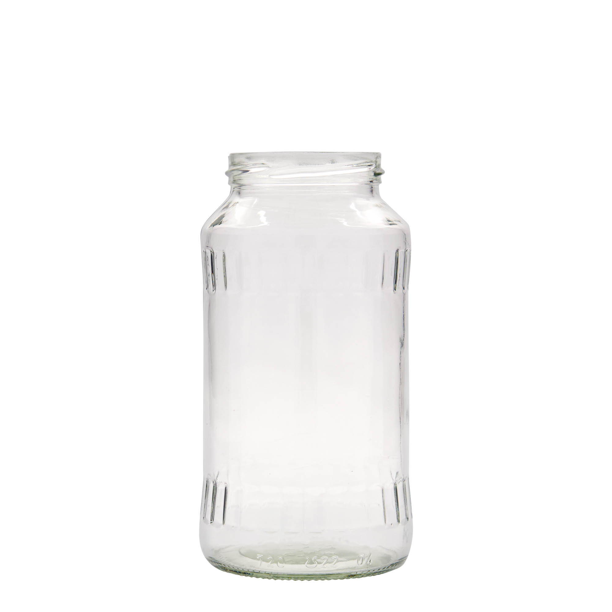 Gefacetteerde pot, 720 ml, monding: twist-off (TO 66) Gefacetteerde pot, 720 ml, monding: twist-off (TO 66)