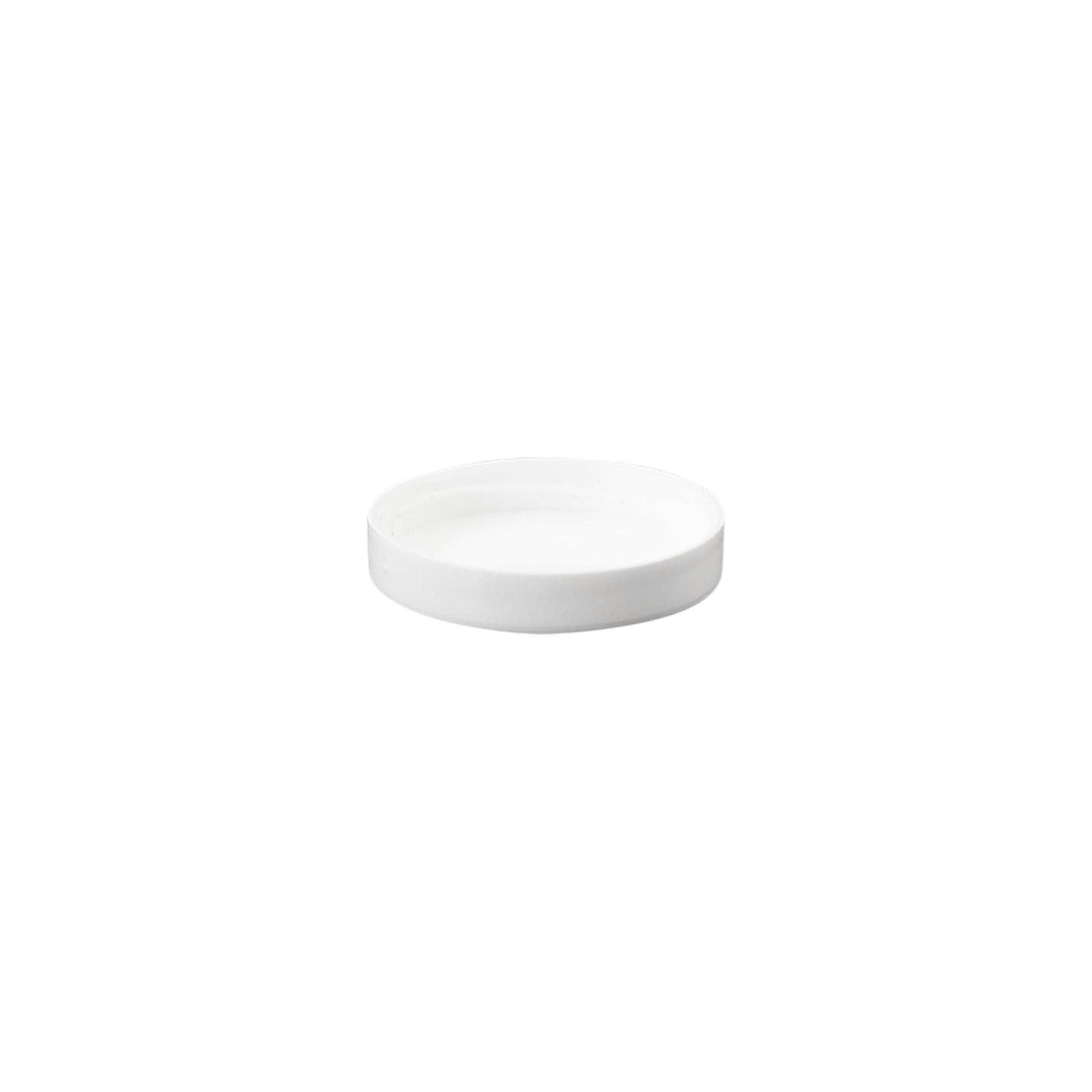 Schroefsluiting 'White Line', 6 ml, PP-kunststof, wit Schroefsluiting 'White Line', 6 ml, PP-kunststof, wit