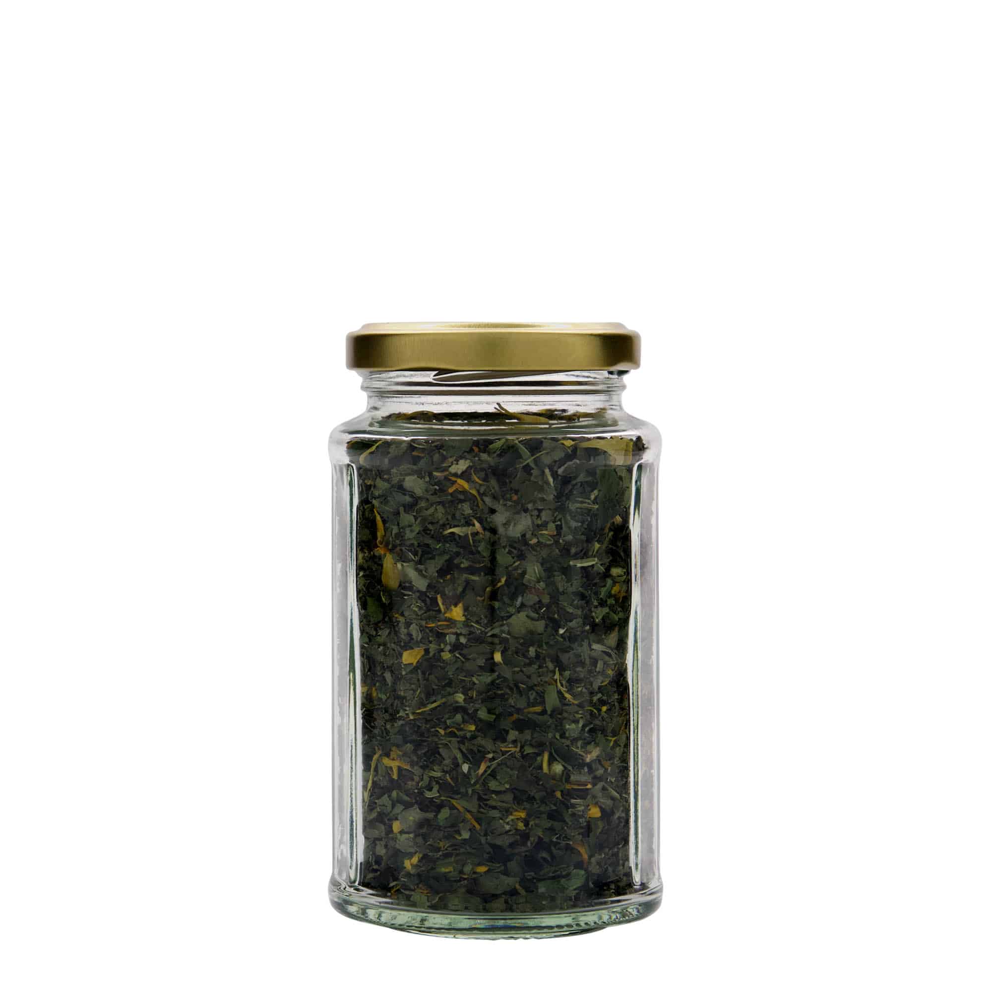 Polygonale pot, 288 ml, twaalfhoekig, monding: twist-off (TO 58)