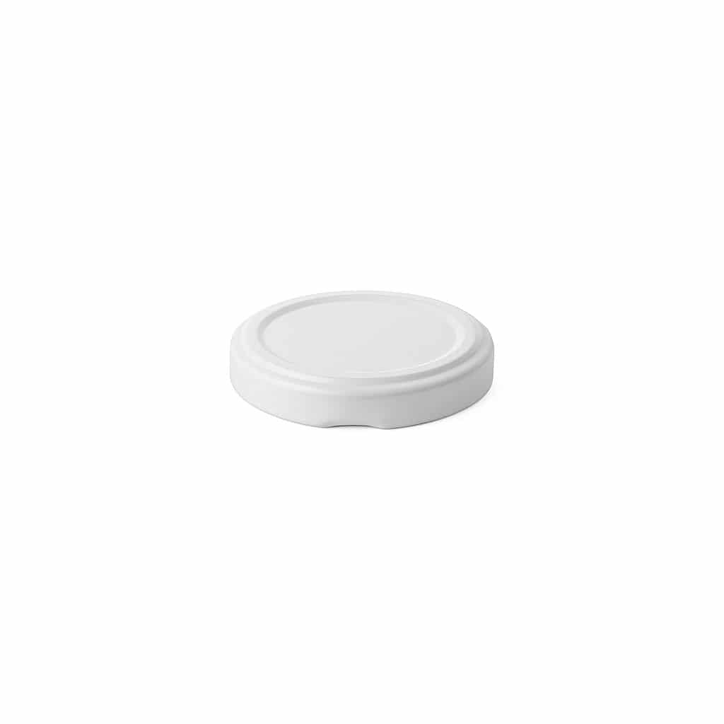 Couvercle Twist-Off, fer blanc, blanc, pour bouchage: TO 48 Couvercle Twist-Off, fer blanc, blanc, pour bouchage: TO 48