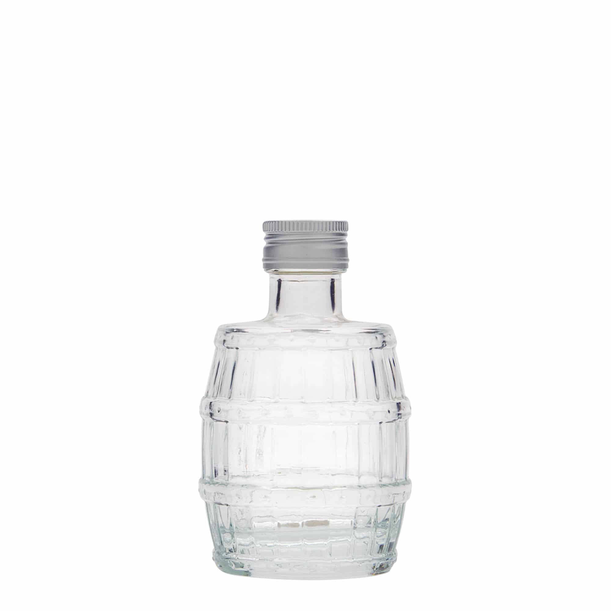 Bouteille en verre 100 ml 'Fut', bouchage: PP 24