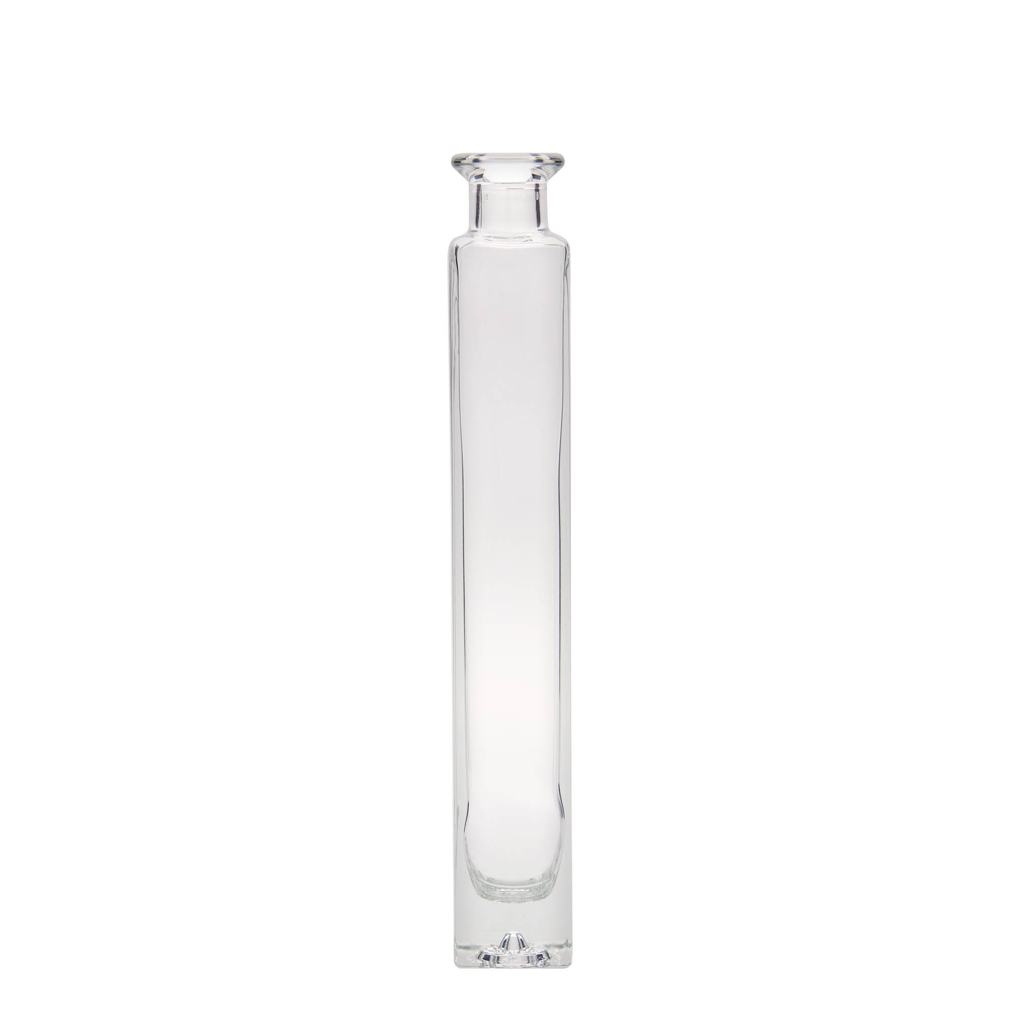 Bouteille en verre 200 ml 'Tommy', carrée, bouchage: bouchon