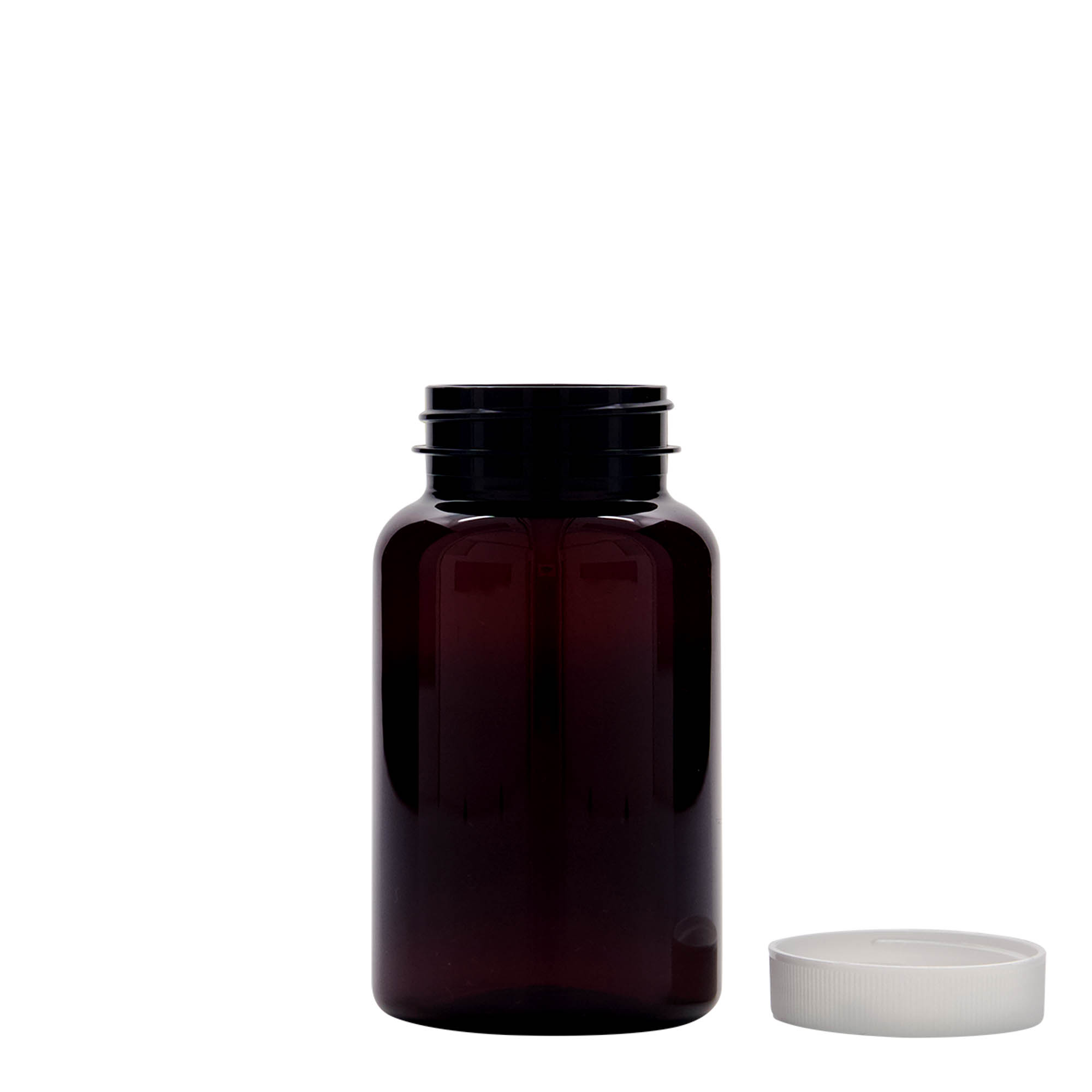 Pet-medicijnpotje, 200 ml, kunststof, bruin, monding: 45/400 Pet-medicijnpotje, 200 ml, kunststof, bruin, monding: 45/400