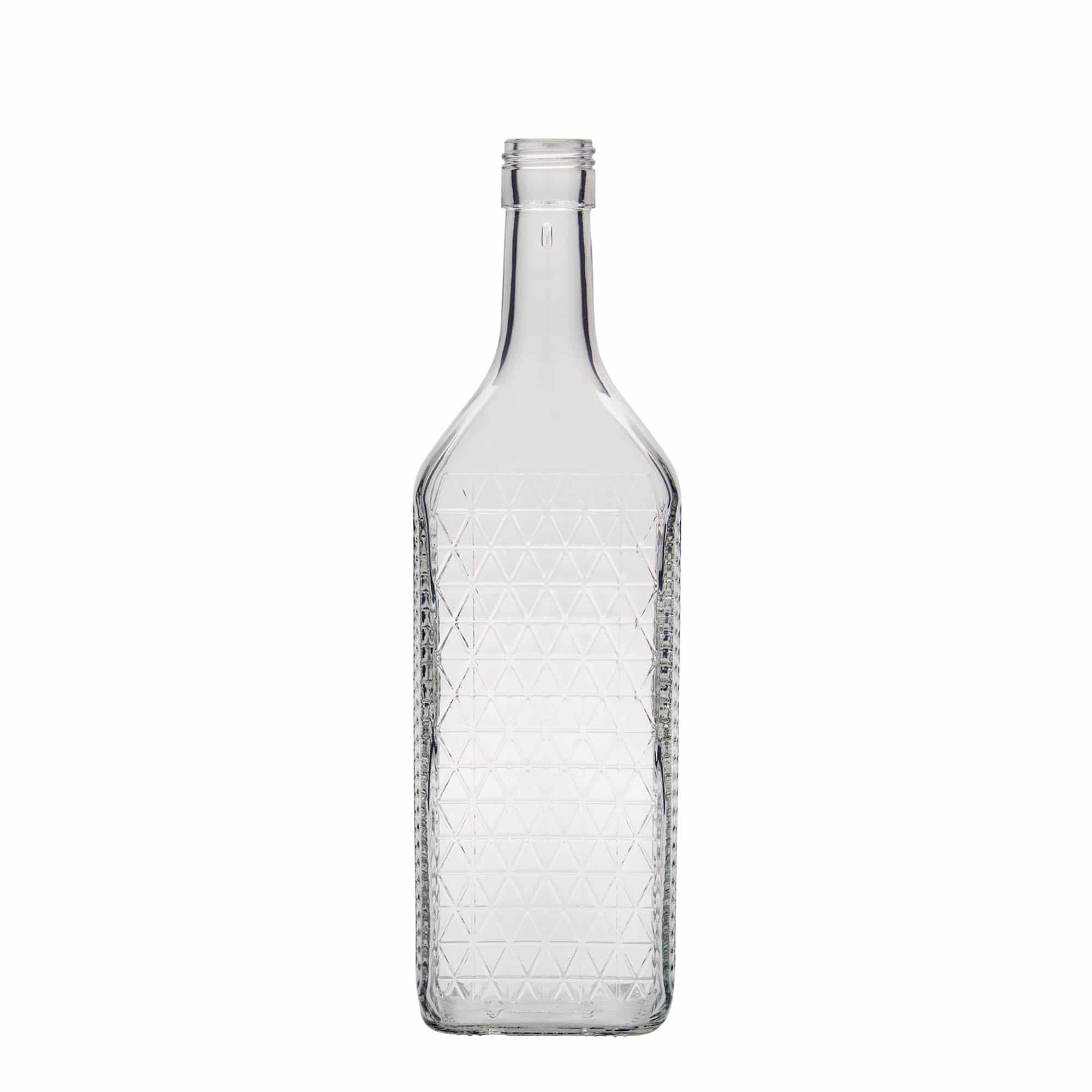Bouteille en verre 700 ml 'Caruso', rectangulaire, bouchage: PP 31,5 Bouteille en verre 700 ml 'Caruso', rectangulaire, bouchage: PP 31,5