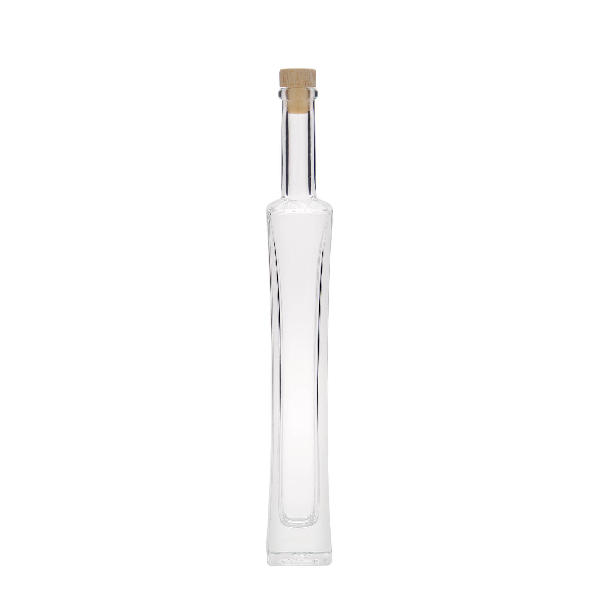 Glazen fles 'Koko', 100 ml, vierkant, monding: kurk Glazen fles 'Koko', 100 ml, vierkant, monding: kurk