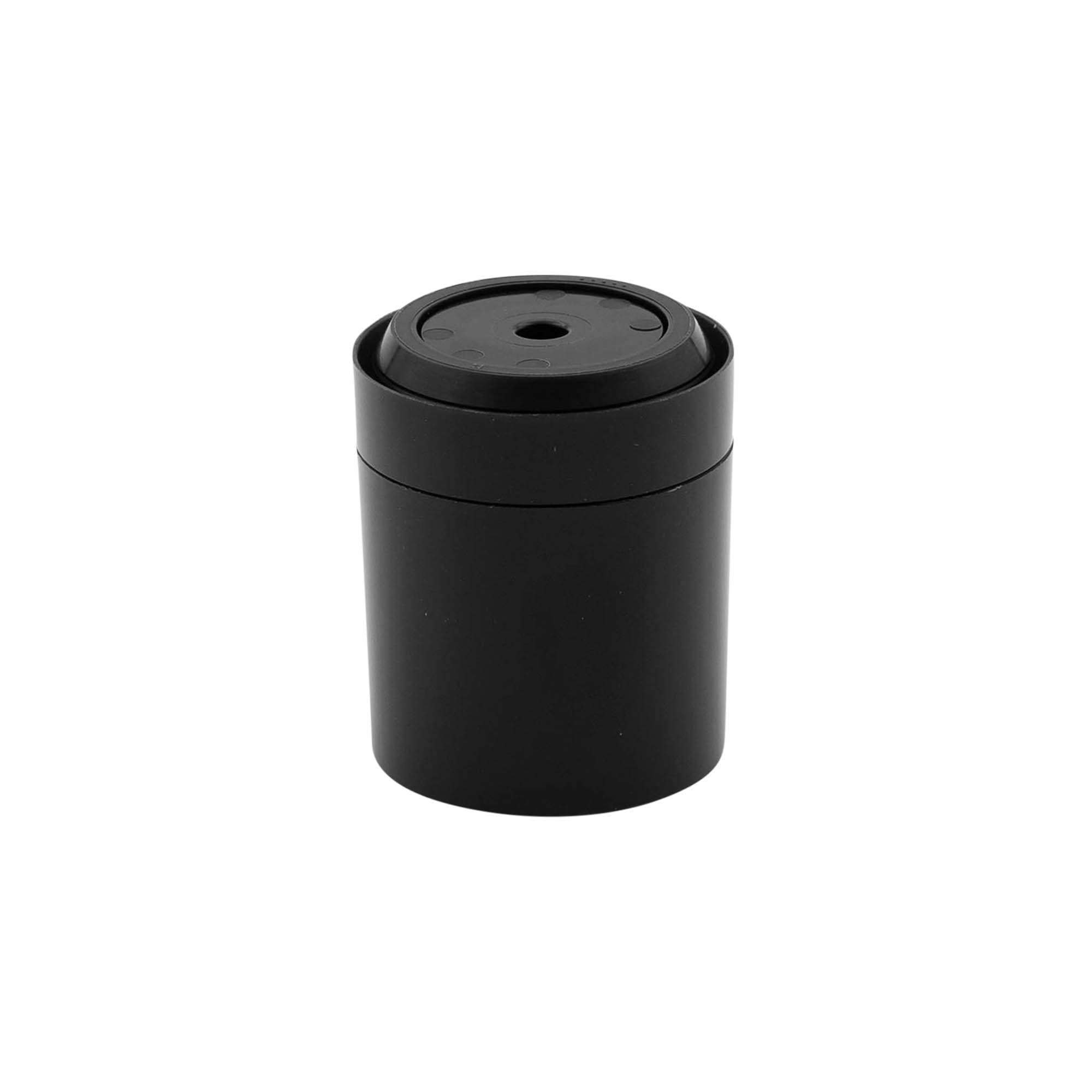 Flacon airless tête de pompe 'Micro', plastique PP, noir Flacon airless tête de pompe 'Micro', plastique PP, noir