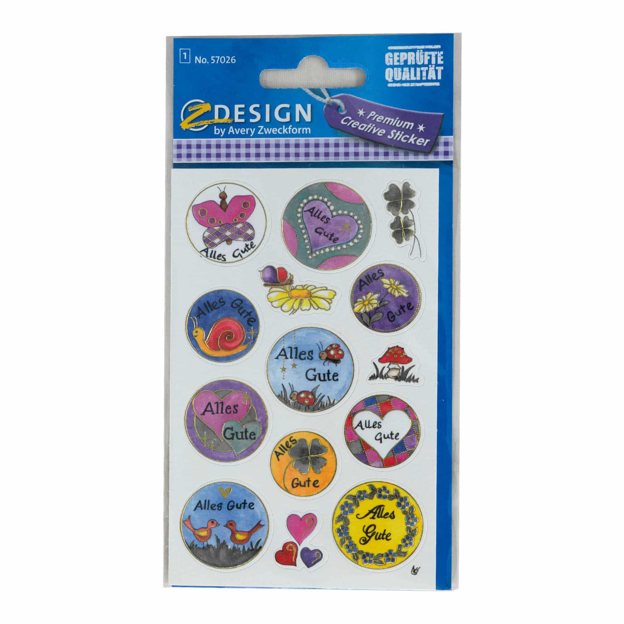 Sticker usage spécial 'Meilleurs vœux', multicolore