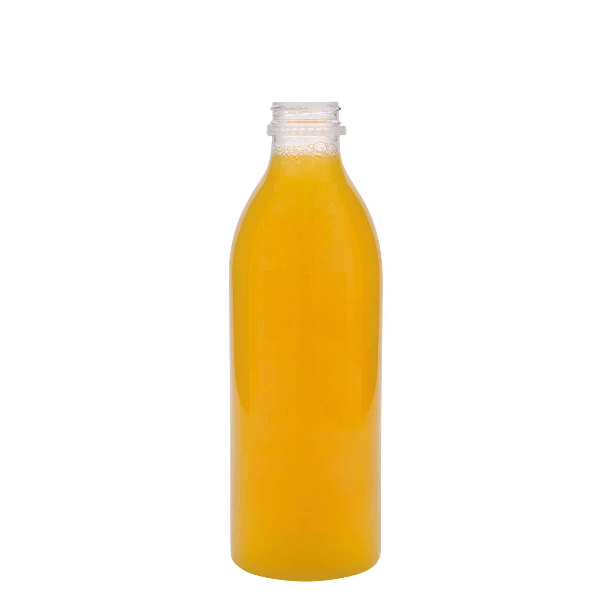 Petfles standaard, 1000 ml, kunststof, monding: 38 mm