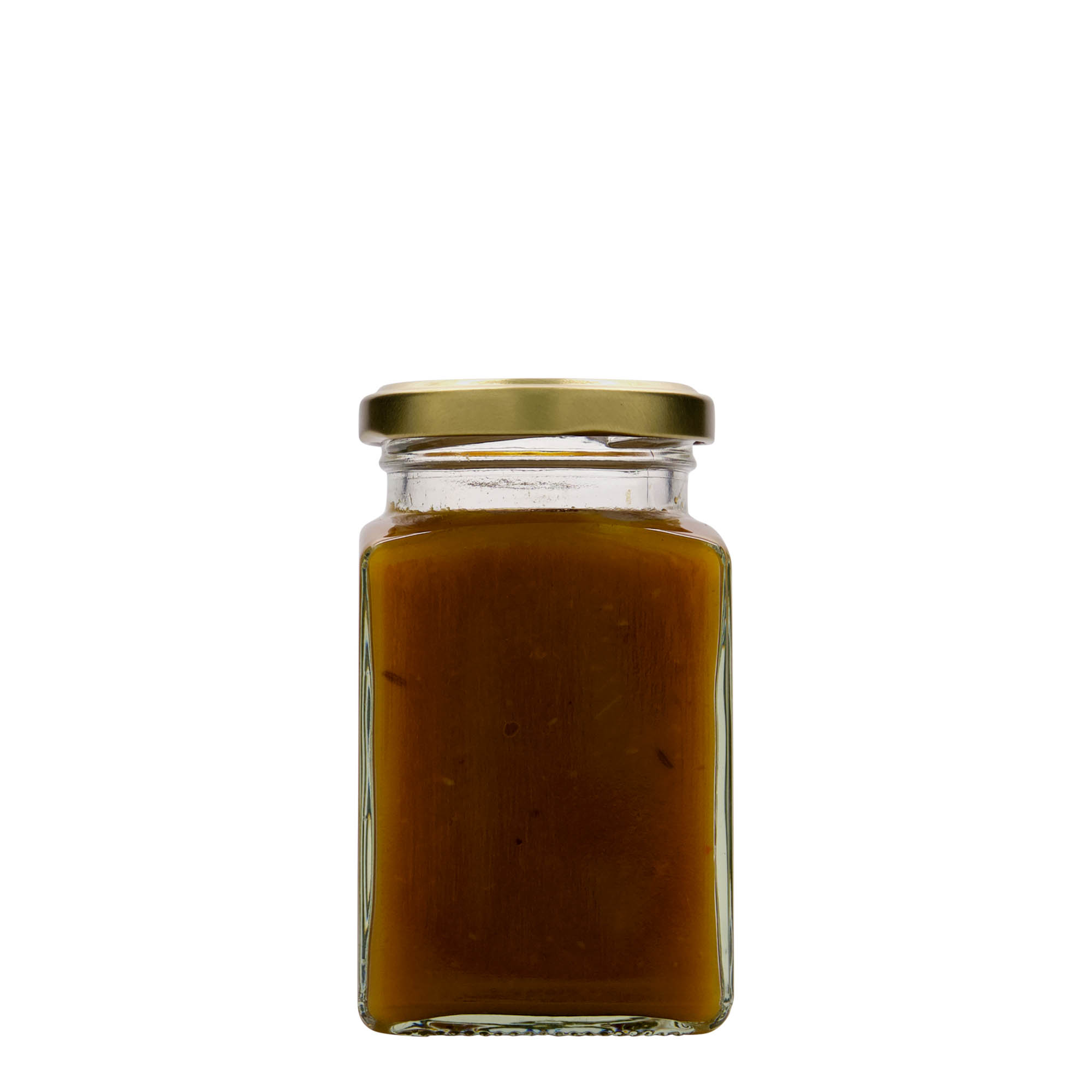 Vierkante pot, 260 ml, monding: twist-off (TO 58) Vierkante pot, 260 ml, monding: twist-off (TO 58)