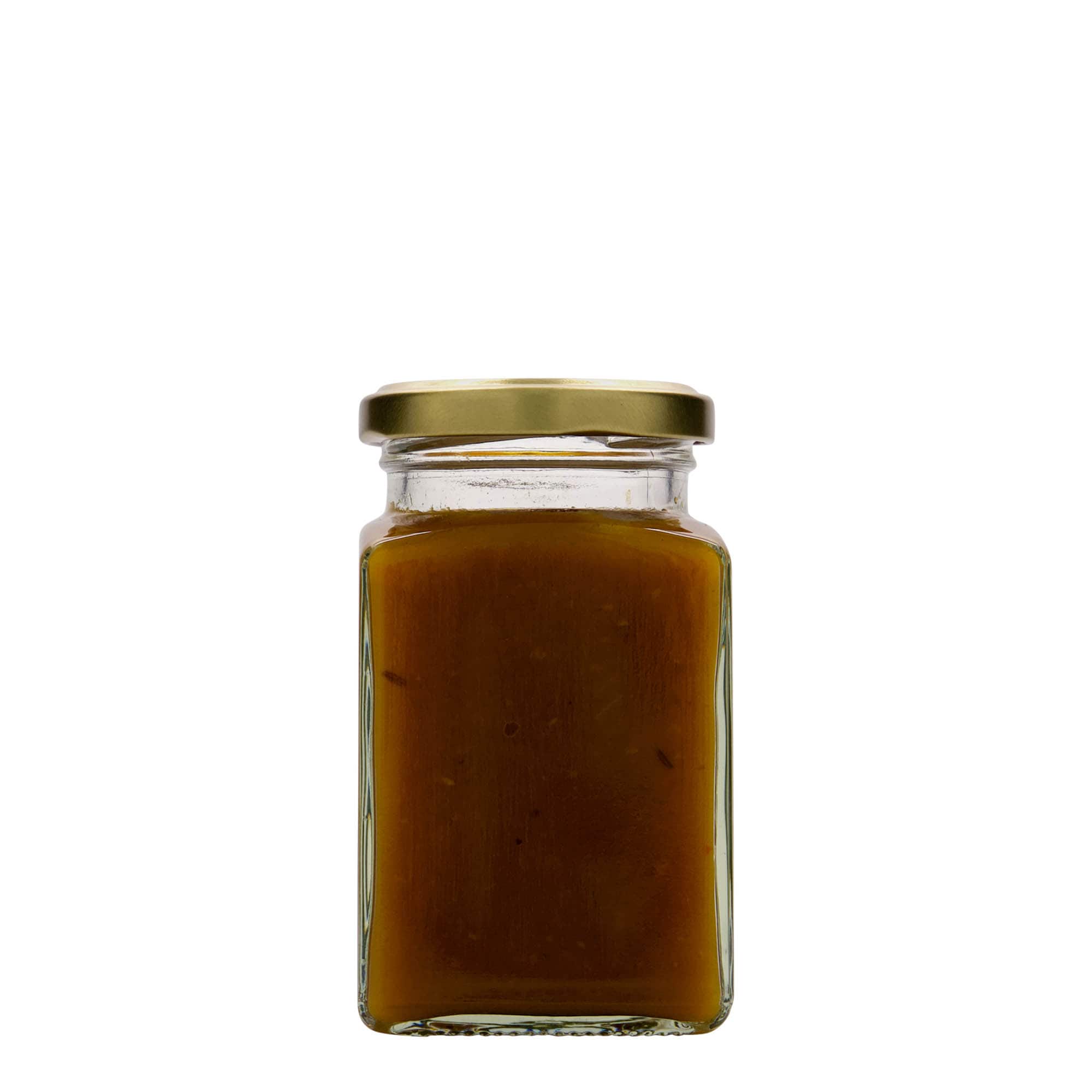 Vierkante pot, 260 ml, monding: twist-off (TO 58)