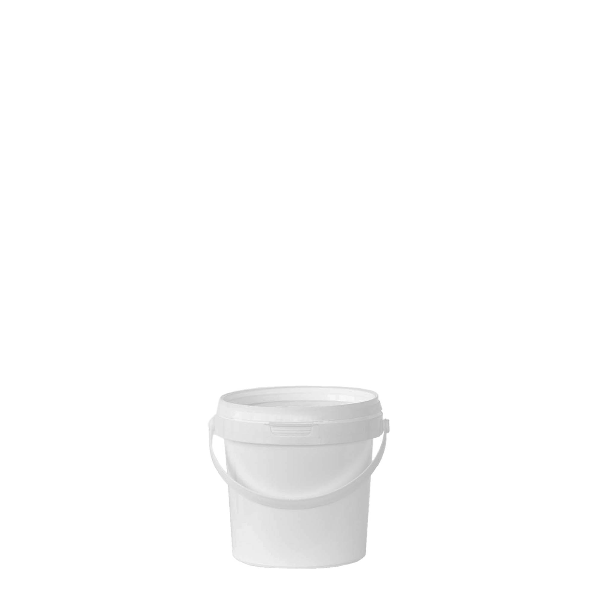Emmer, 0,6 l, PP-kunststof, wit Emmer, 0,6 l, PP-kunststof, wit