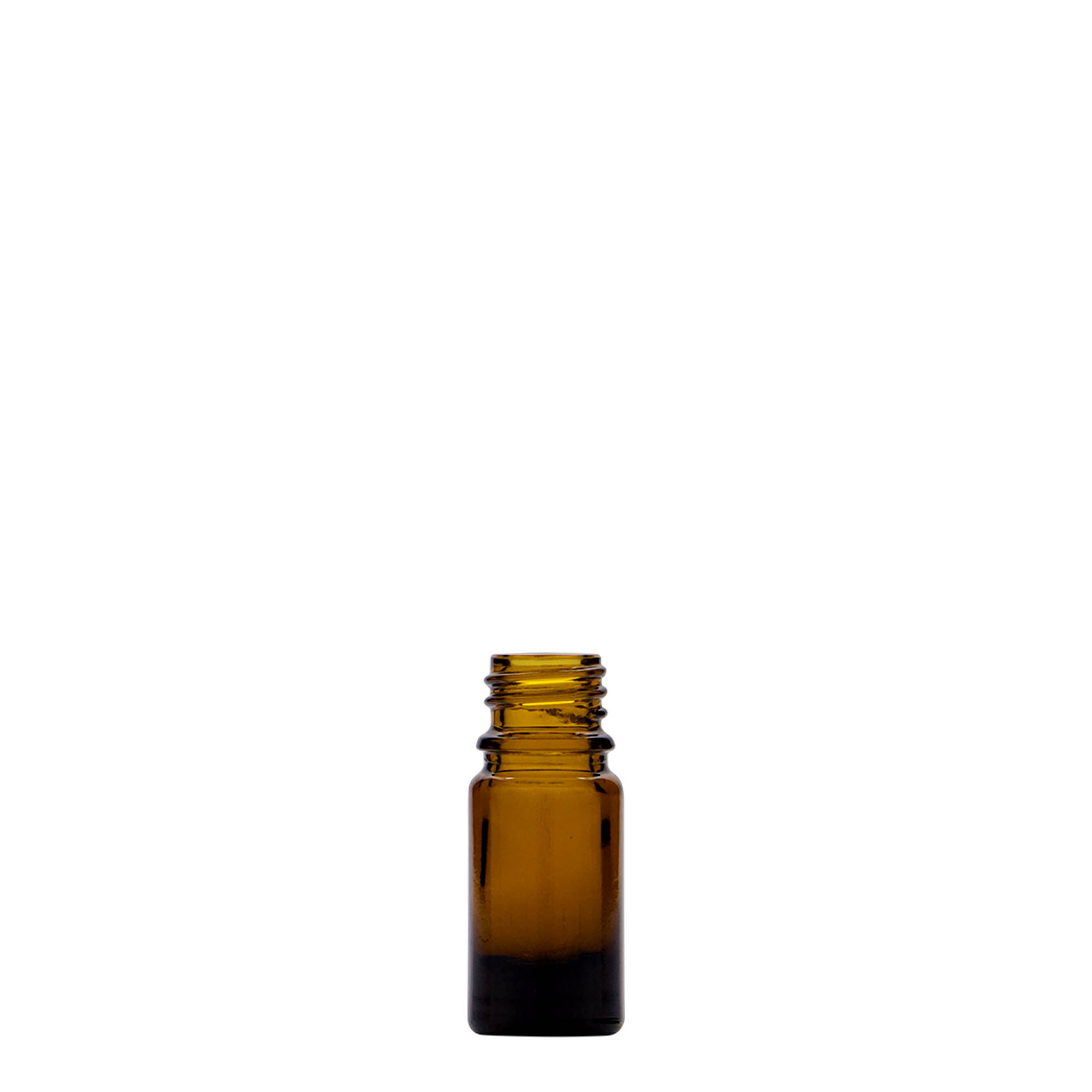 Medicijnfles, 5 ml, glas, bruin, monding: DIN 18 Medicijnfles, 5 ml, glas, bruin, monding: DIN 18