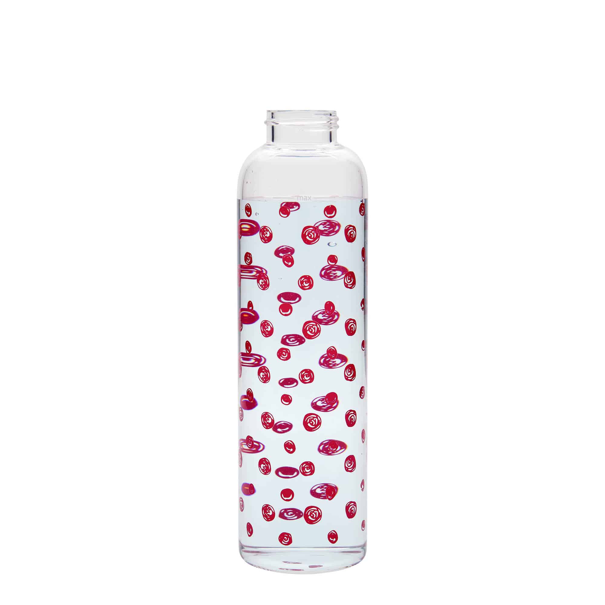 Drinkfles 'Perseus', 500 ml, motief: Rode stippen, monding: schroefsluiting