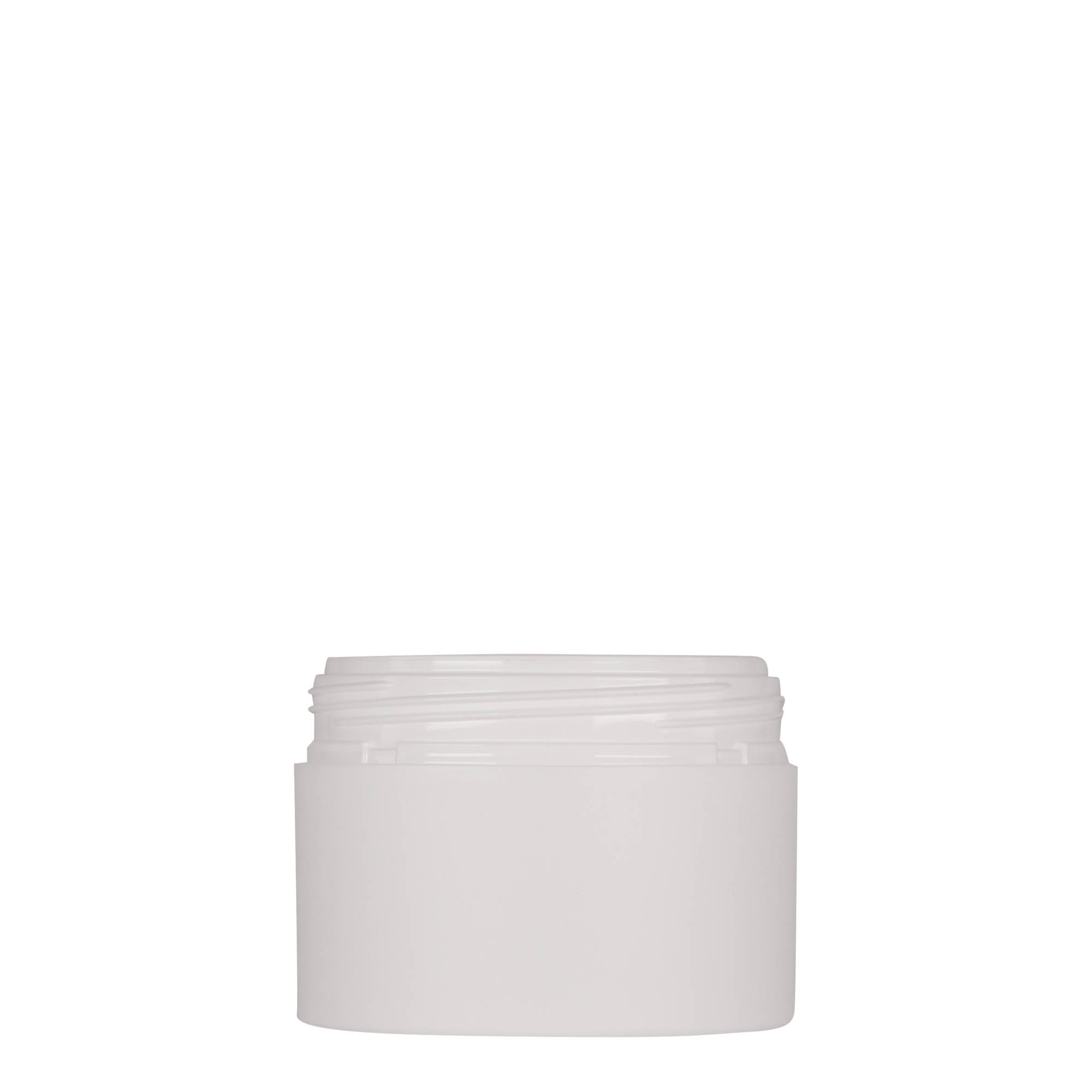 Boîte en plastique 100 ml 'Antonella', PP, blanche, bouchage: Bougage à vis