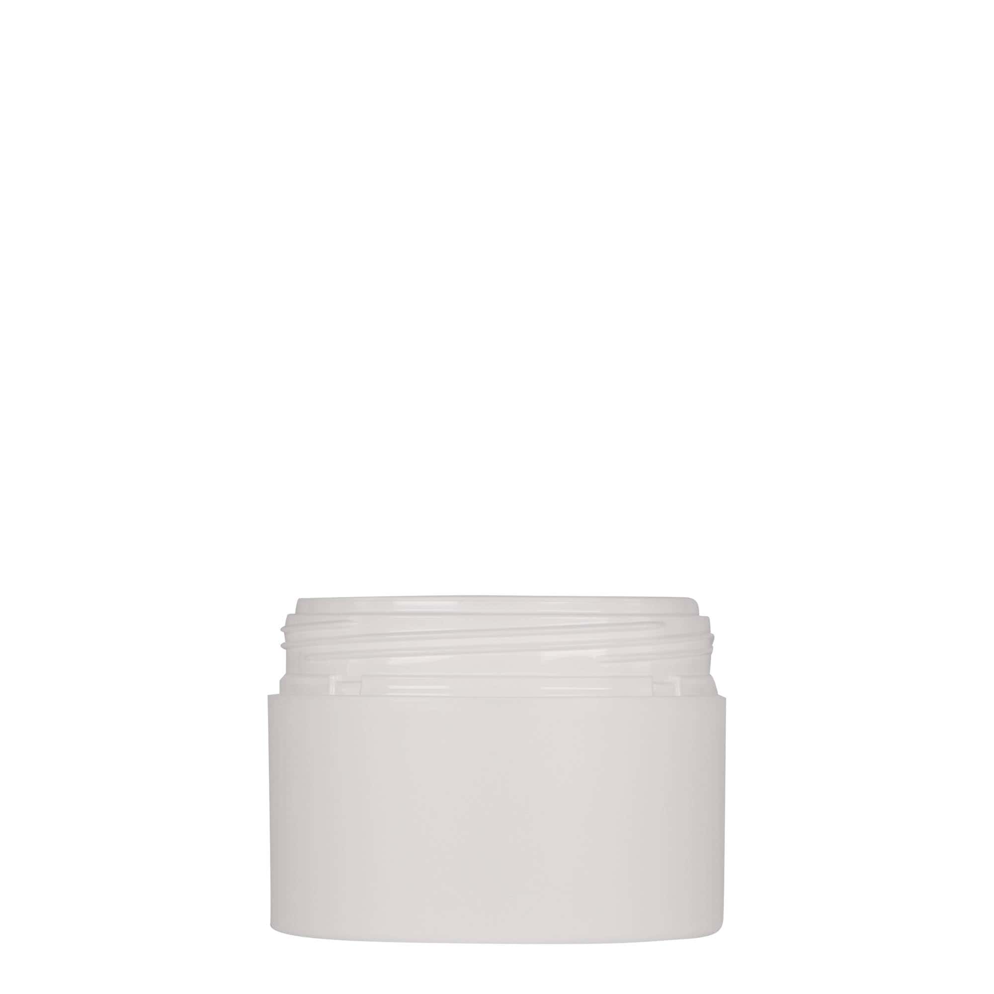 Boîte en plastique 100 ml 'Antonella', PP, blanche, bouchage: Bougage à vis