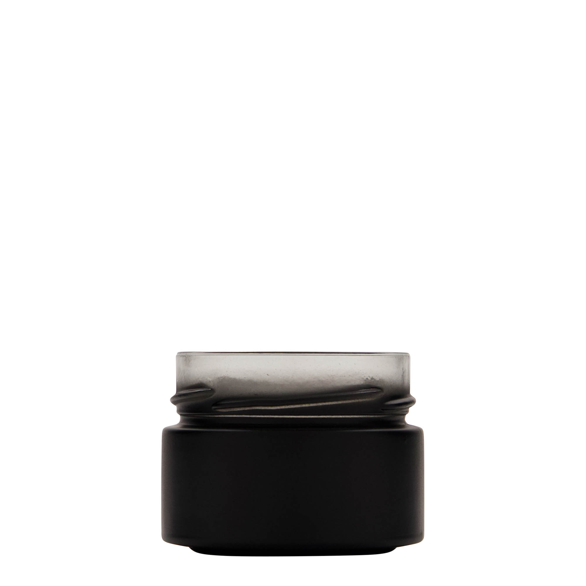 Ronde pot 'Aurora', 130 ml, zwart, monding: deep-twist-off (DTO 66) Ronde pot 'Aurora', 130 ml, zwart, monding: deep-twist-off (DTO 66)