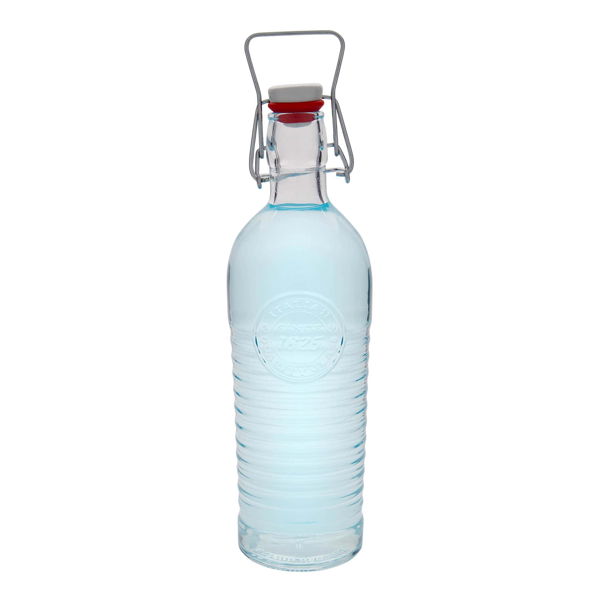 Bouteille en verre 1 200 ml « Officina 1825 », bouchage: bouchon mécanique