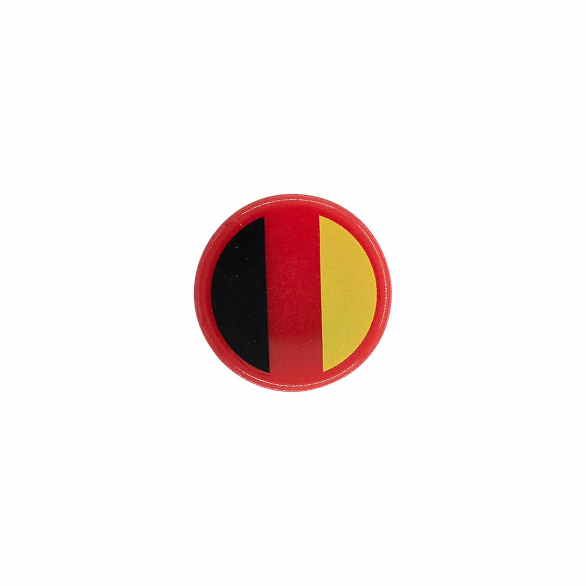 Dopkurk 'Duitsland', 19 mm, kunststof, meerkleurig, voor monding: kurk