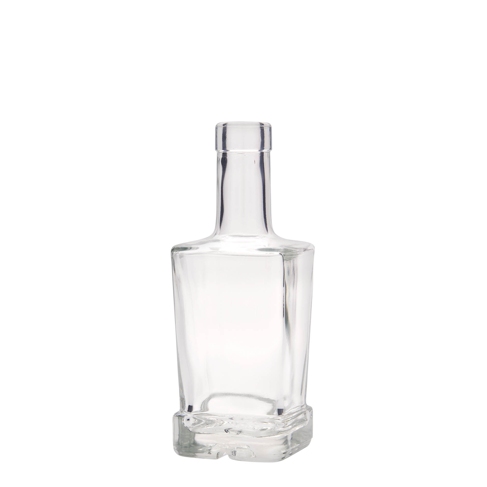 Bouteille en verre 250 ml 'Rene', carrée, bouchage: bouchon Bouteille en verre 250 ml 'Rene', carrée, bouchage: bouchon