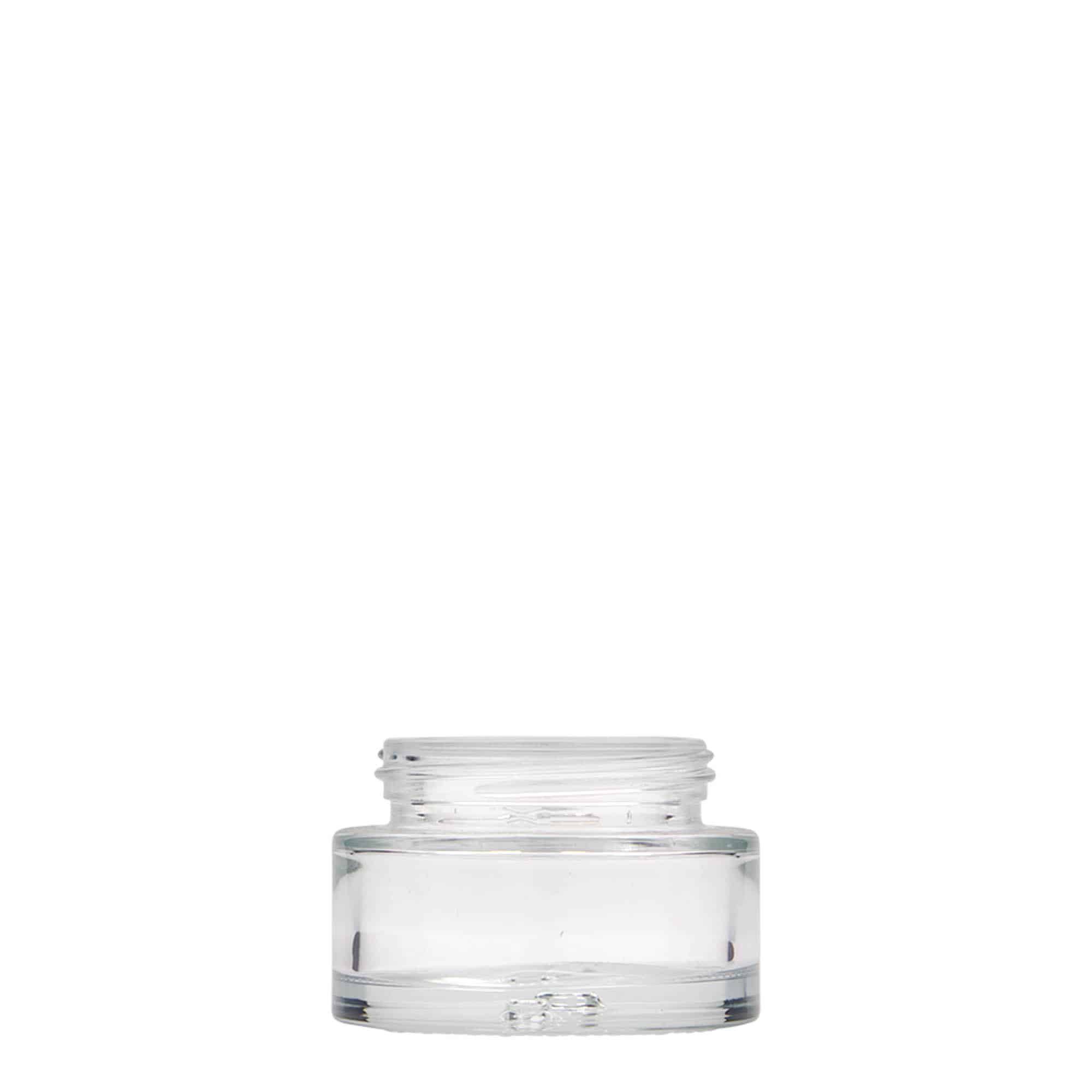 Pot 30 ml « Clear Edition », verre, bouchage: Bougage à vis