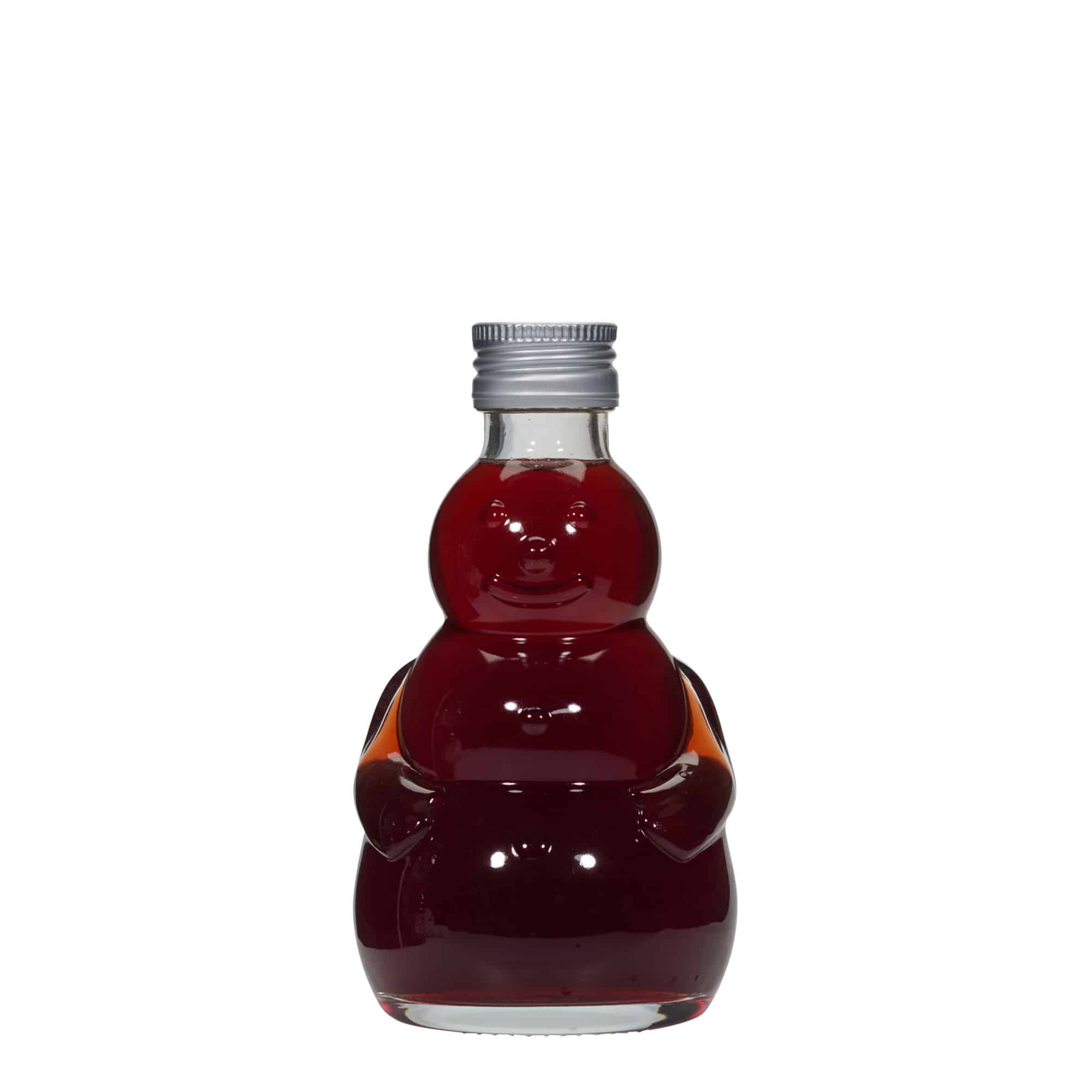 200 ml glazen fles 'Sneeuwman', monding: PP 28